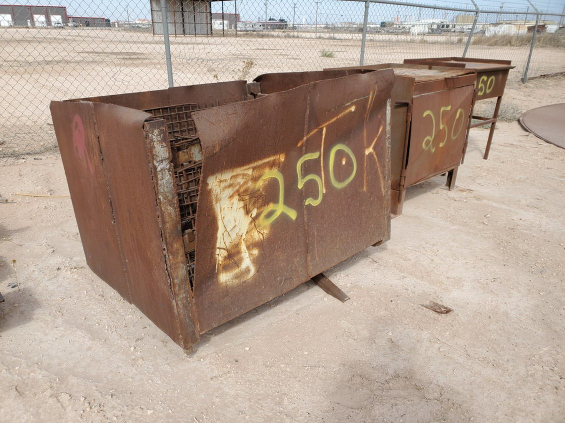 Assorted Stl Bins & Plates, Sq. Tubing - Image 4 of 9