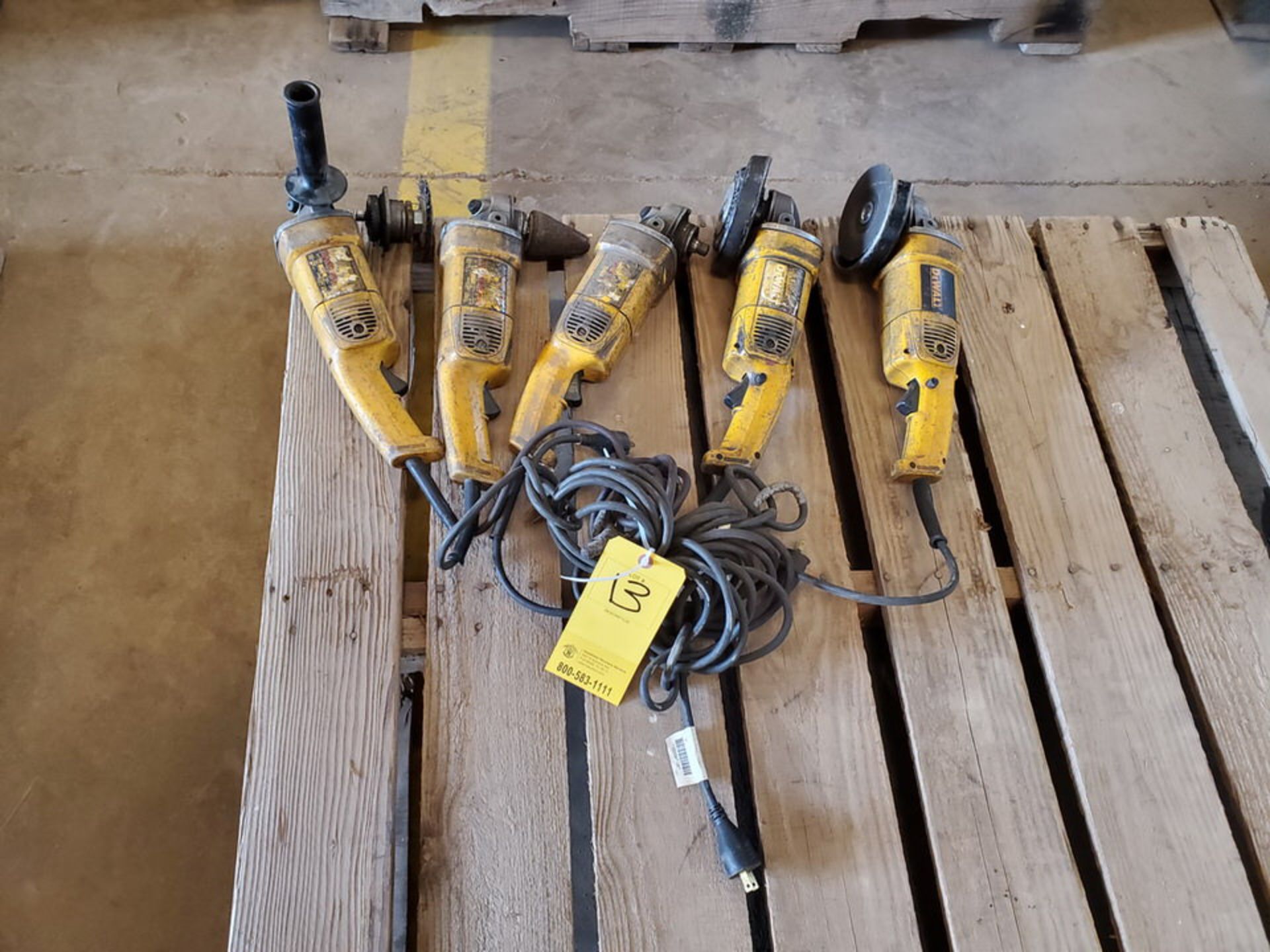 Dewalt (5) 5" Angle Grinders 120V, 12A