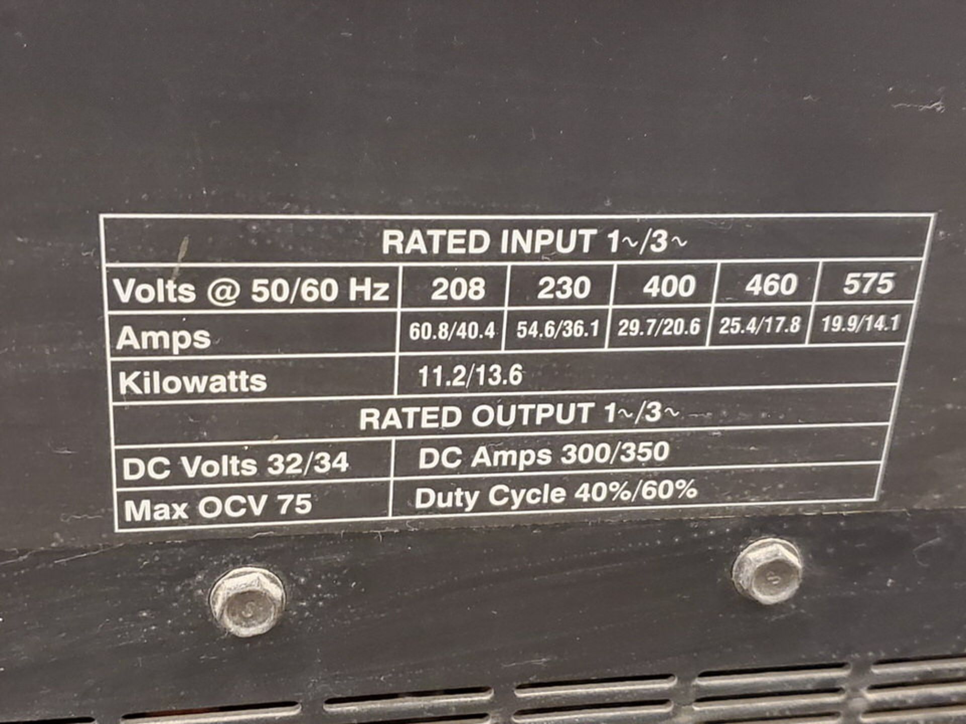 Miller Plasma Cutter 208-575V, 1/3PH, 50/60HZ - Image 5 of 5