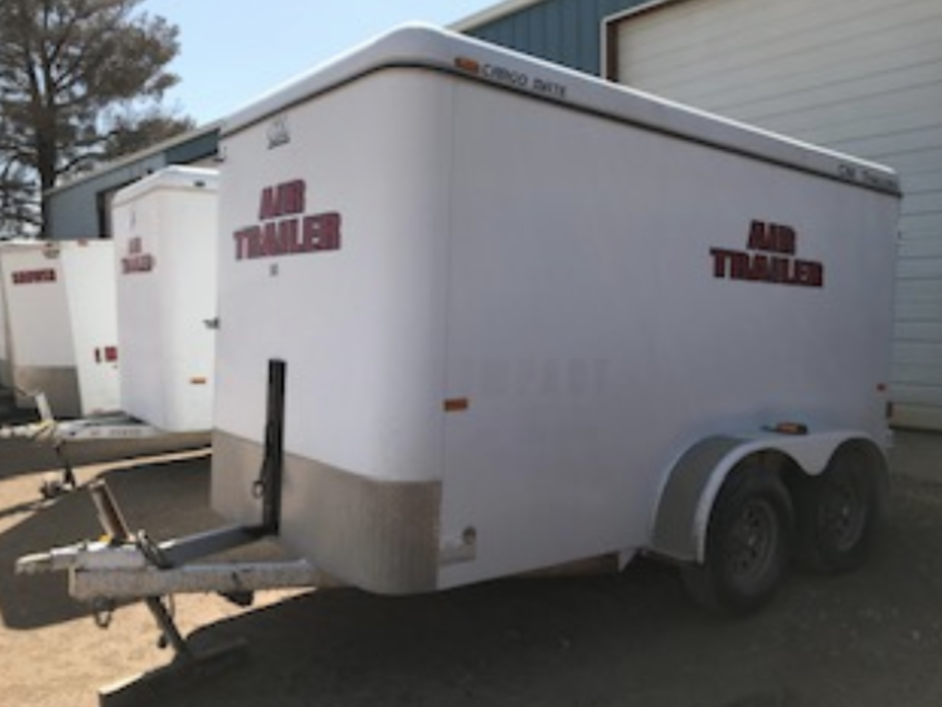 Enclosed Trailer, Misc Office Furniture, Metal File Cabinet, Air Tanks - Image 2 of 4