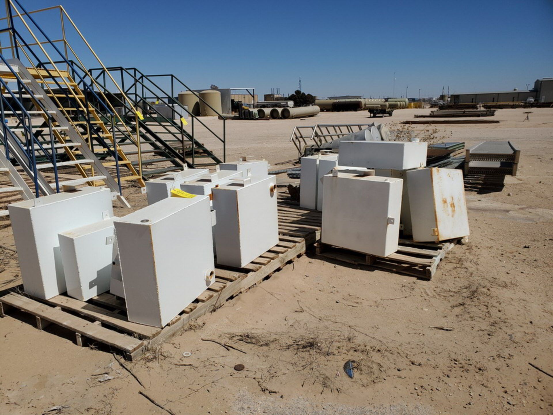 (16) Chemical Storage Tanks Size Range: 17" x 17" x 7" - 24" x 24" x 9"