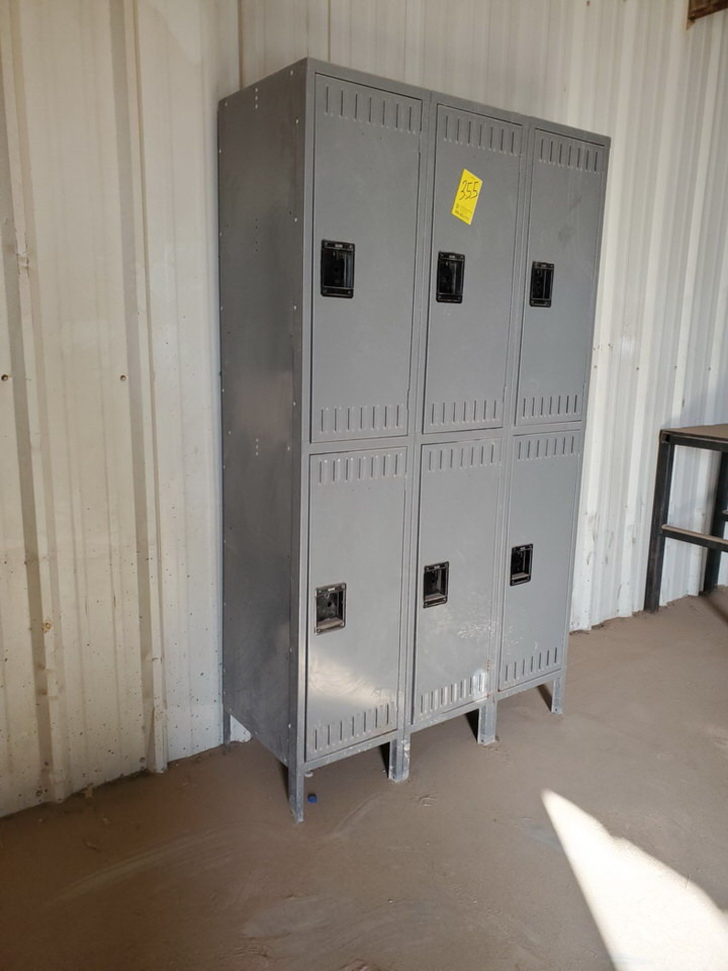 U-Line (1) Section Of (6) Lockers 18" Deep, 35"W x 78"H