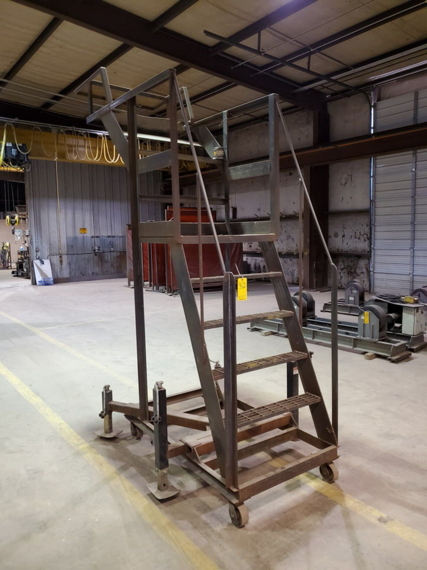Stl 4-Step Roling Platform Ladder 6' x 4'6" x 10'H; 7K Cap. - Image 3 of 8