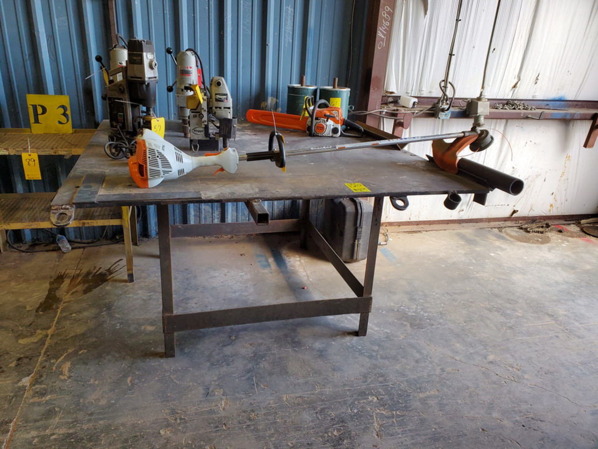 (2) Stl Welding Tables (1) 72" x 72" x 37'H; (1) 51" x 54" x 37"H - Image 4 of 8