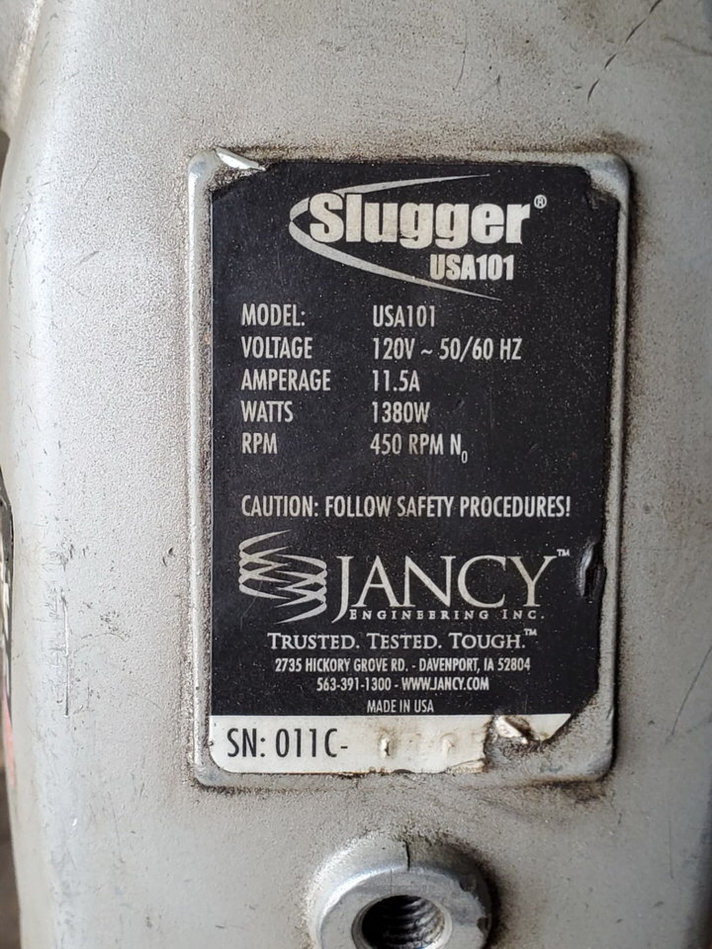 Jancy Slugger USA101 Mag Drill 115V, 11.5A, 50/60HZ, 1400W - Image 5 of 5