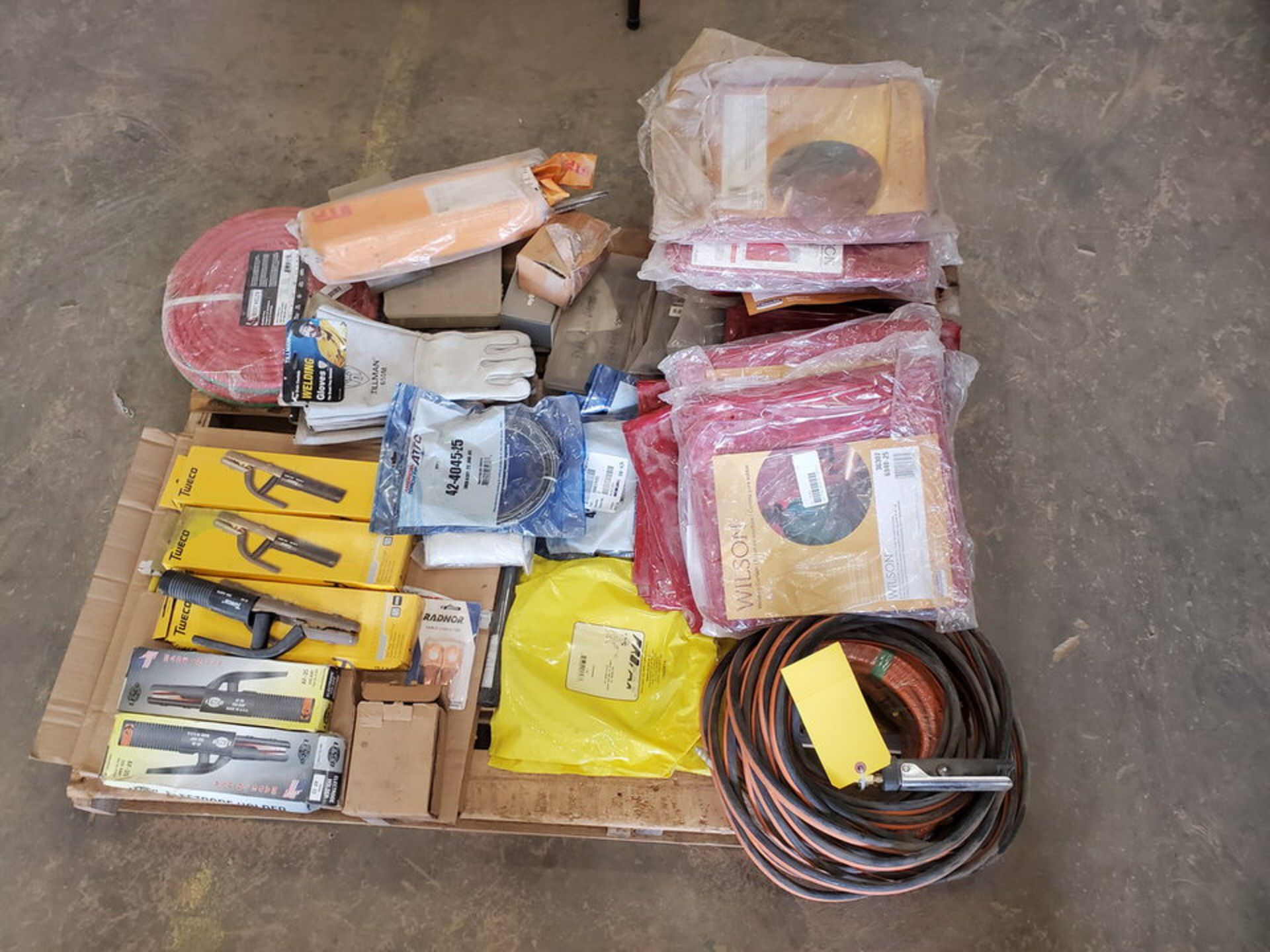 Assorted Welding Material To Include But Not Limited To: Electrode Holders, Gloves, Hoses, Rods, - Image 12 of 12