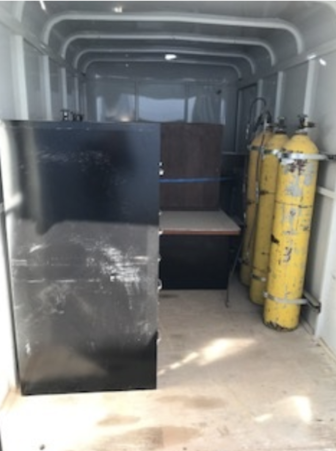 Enclosed Trailer, Misc Office Furniture, Metal File Cabinet, Air Tanks - Image 4 of 4