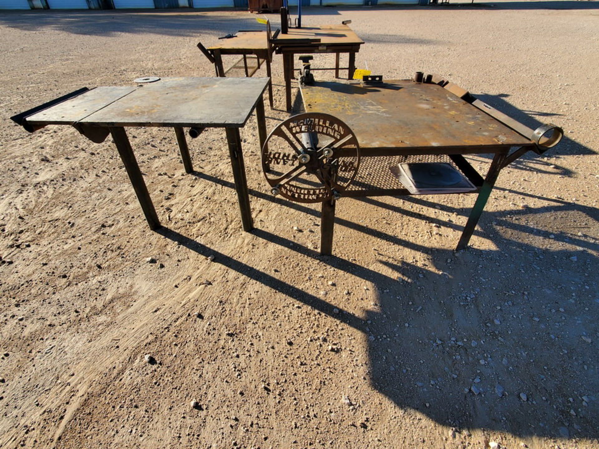 (2) Stl Welding Tables (1) 60" x 54" x 34"H, W/ 5" Vise; (1) 48" x 61-1/2" x 36"H - Image 6 of 8