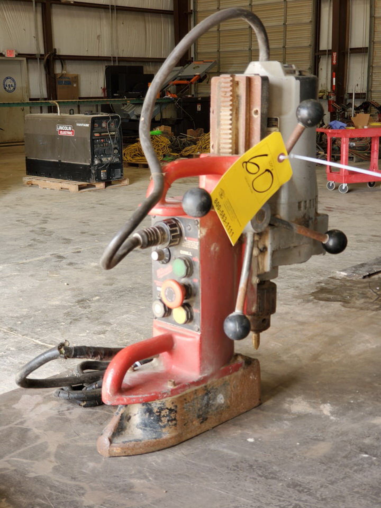 Milwaukee Mag Drill 120V, 12.5A, 60HZ, 250/500RPM