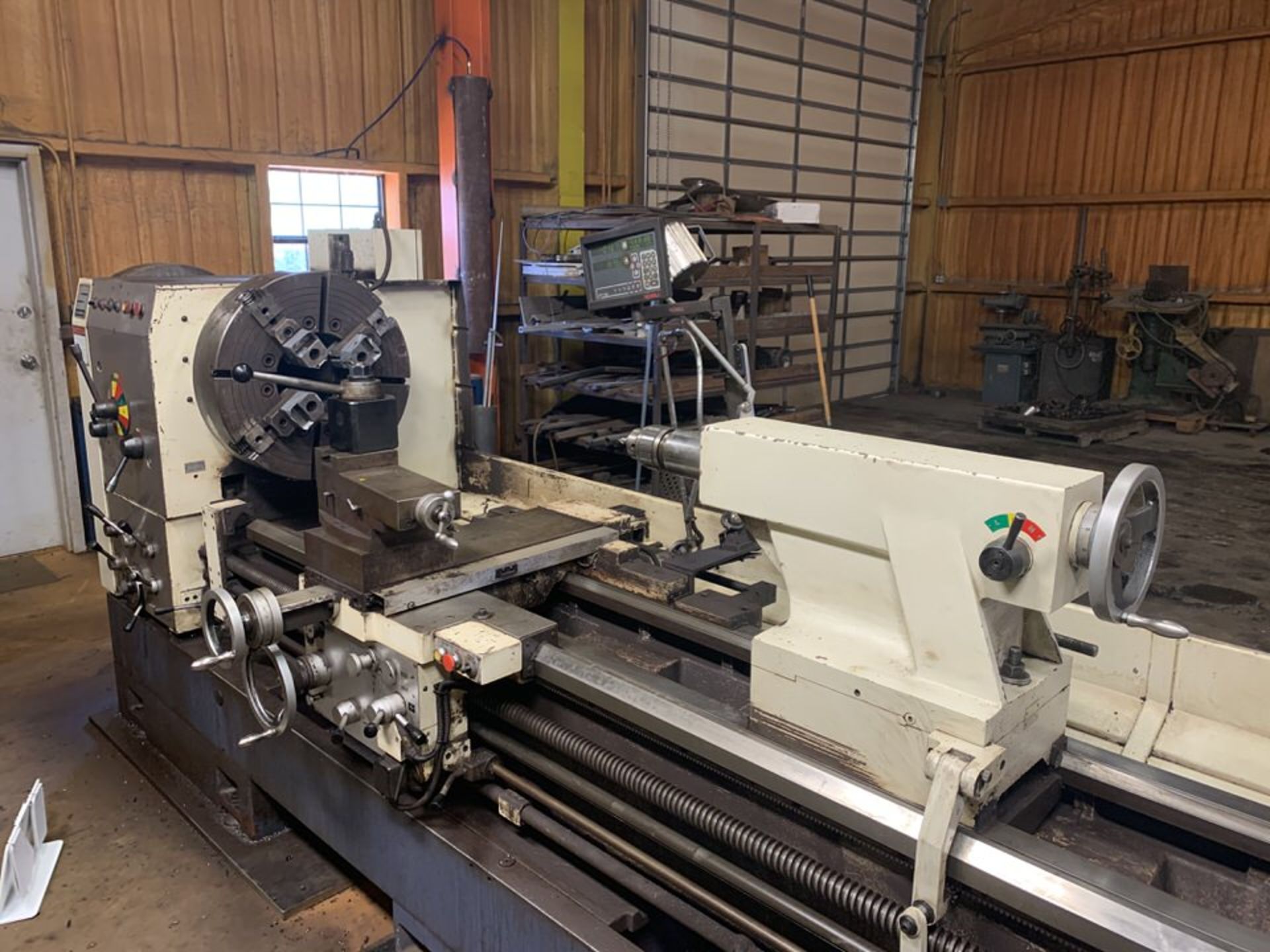 SUMMIT ENGINE LATHE, MDL: 33X9X160, APPROX 24" SWING X 160" CENTERS, - Image 5 of 11