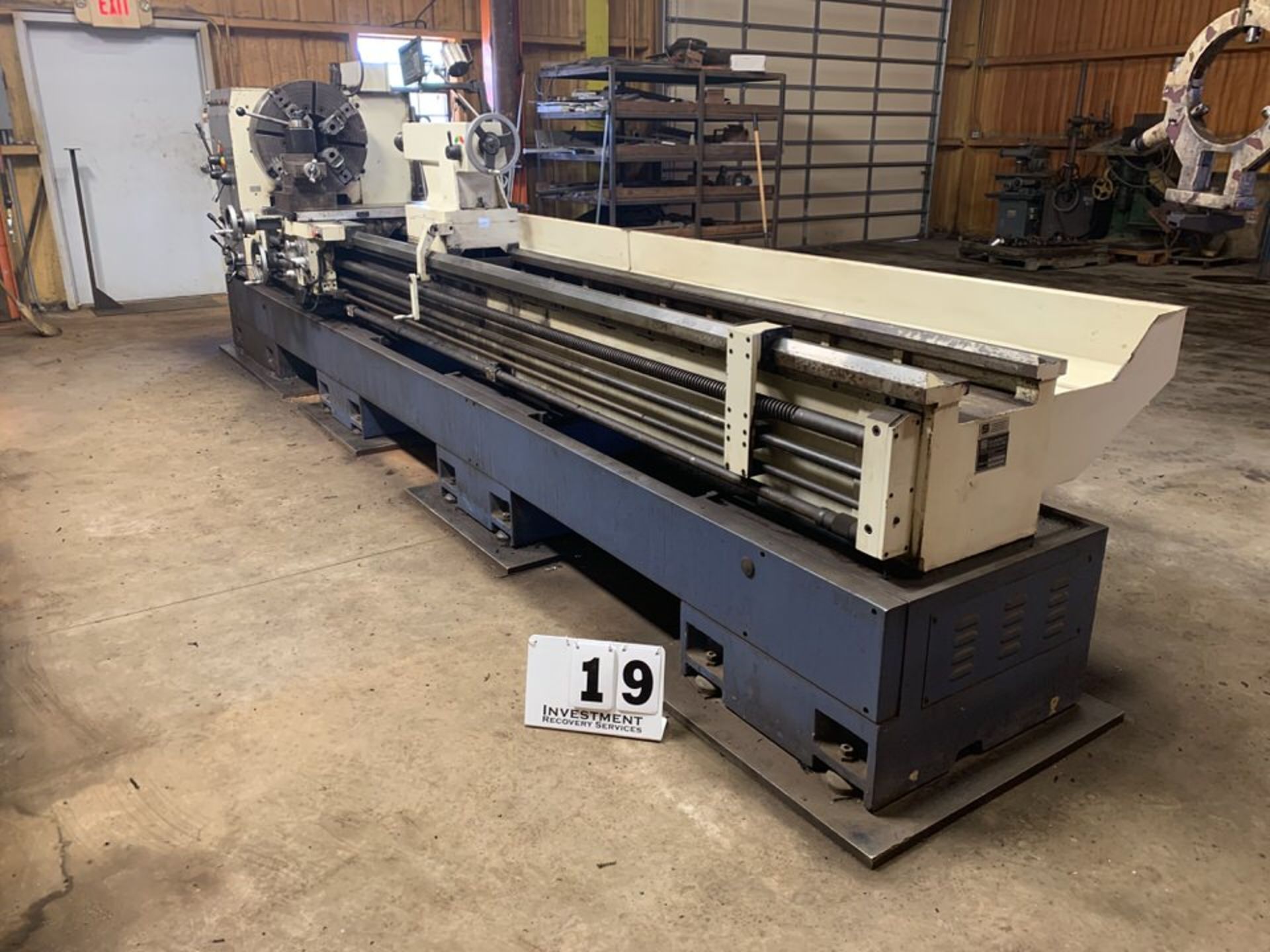 SUMMIT ENGINE LATHE, MDL: 33X9X160, APPROX 24" SWING X 160" CENTERS,