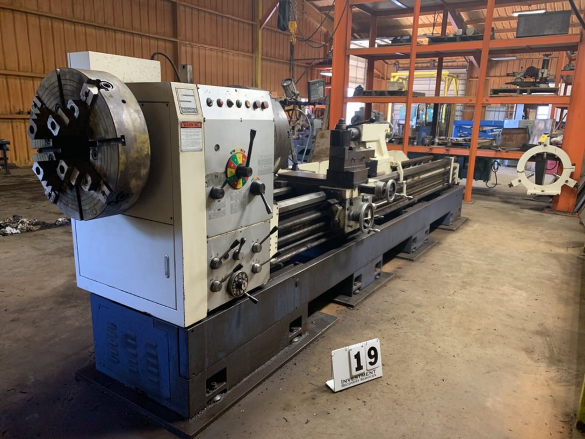 SUMMIT ENGINE LATHE, MDL: 33X9X160, APPROX 24" SWING X 160" CENTERS, - Image 2 of 11
