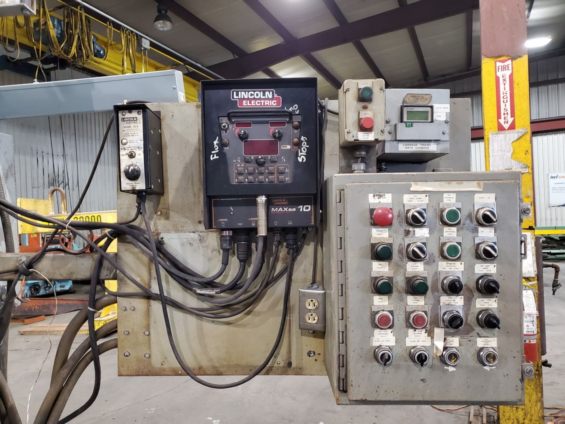 Sub Arc Welder 480V; W/ LE MaxSa 10 Controller; W/ LE TC-3 Travel Carriage; W/ GE 300-Line - Image 10 of 19