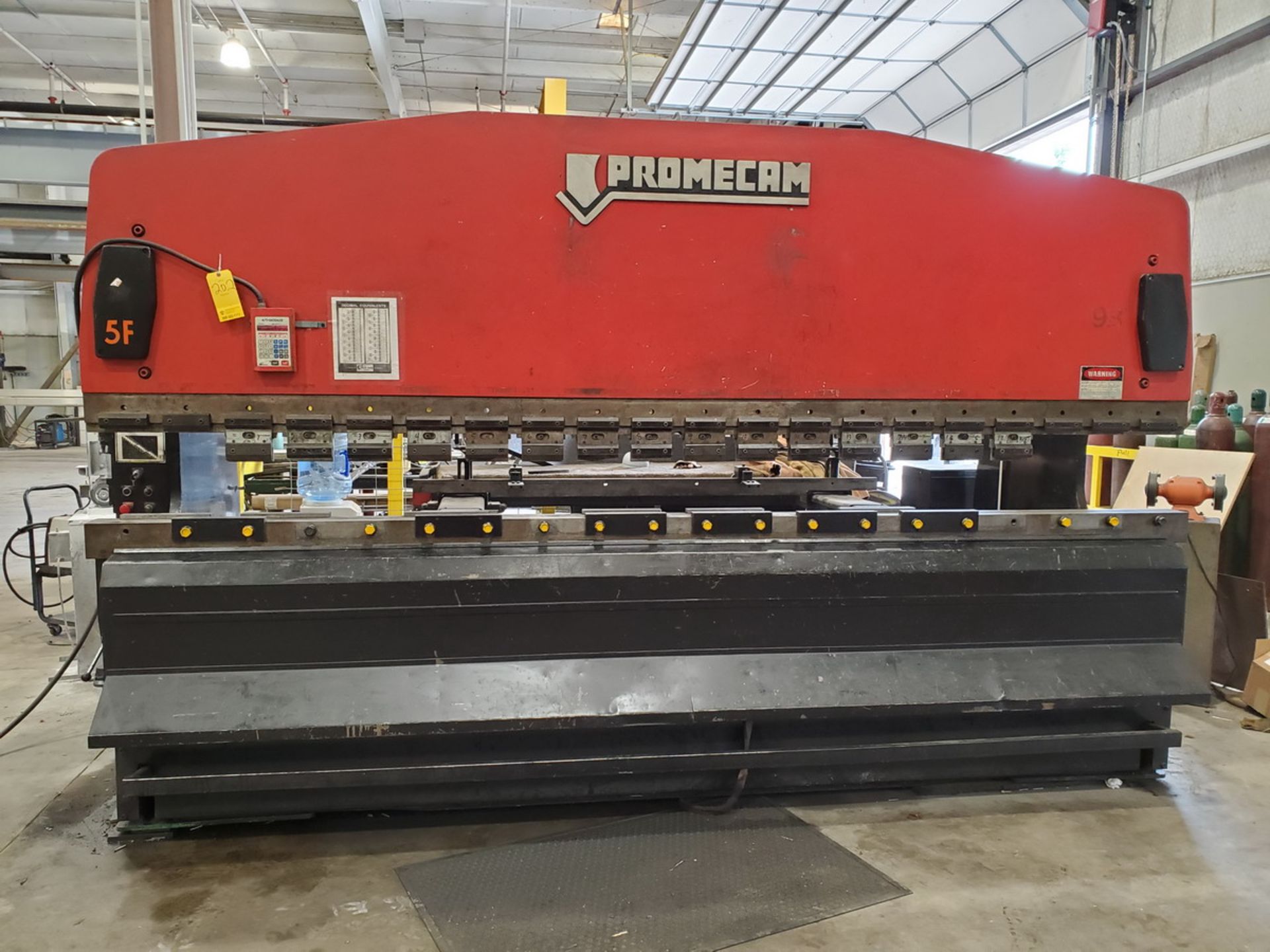 Promecam RG-104 100T Press Brake W/ Amada Auto-Backgauge Controller, Year: 1974 (Loc: 6200 N. I-35 - Image 2 of 13