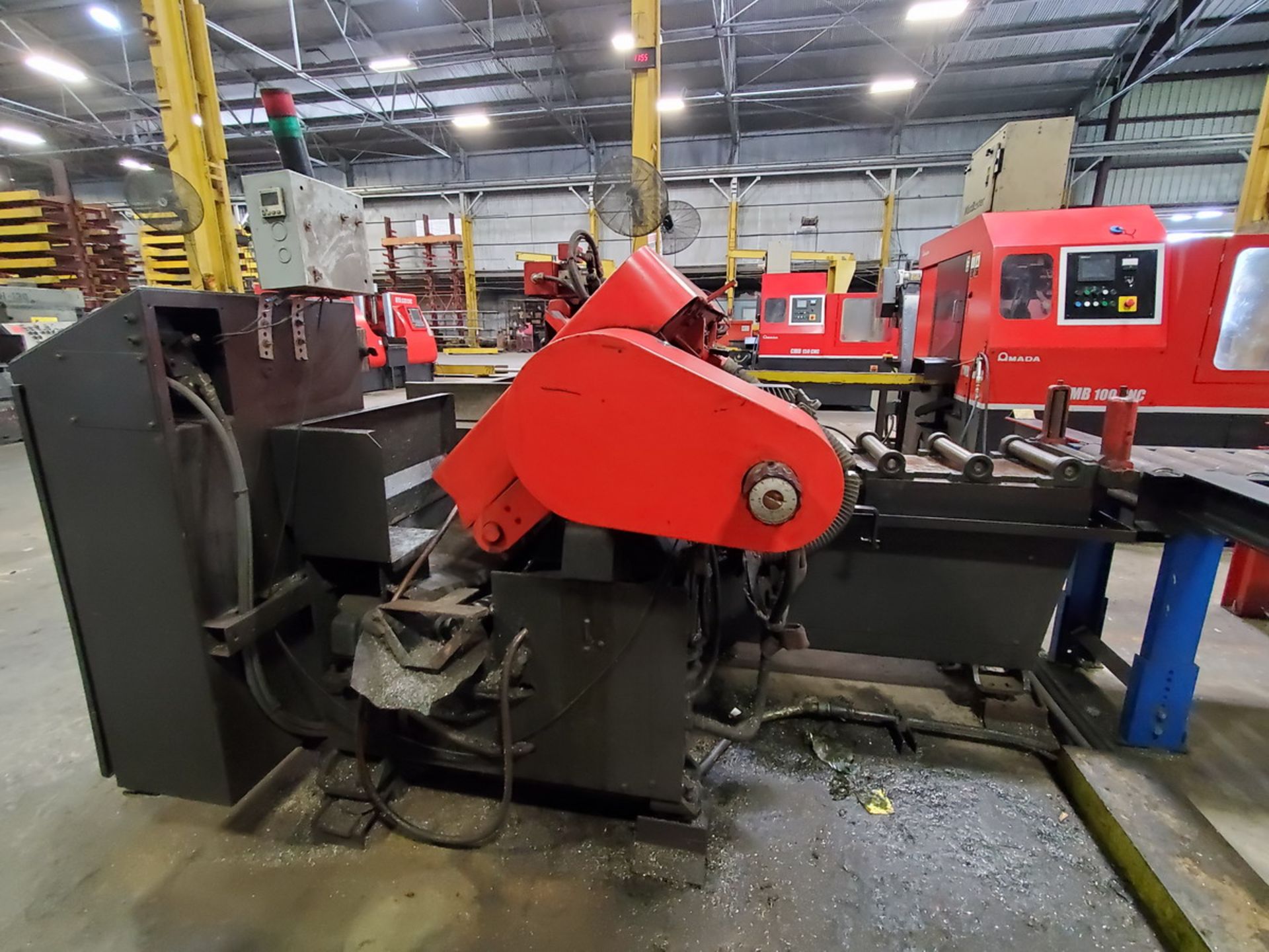 2011 Amada HFA 250W Horizontal Band Saw 230V, 3PH, 60HZ; Blade Length: 15'; Table Conveyor: 20' x - Image 5 of 14