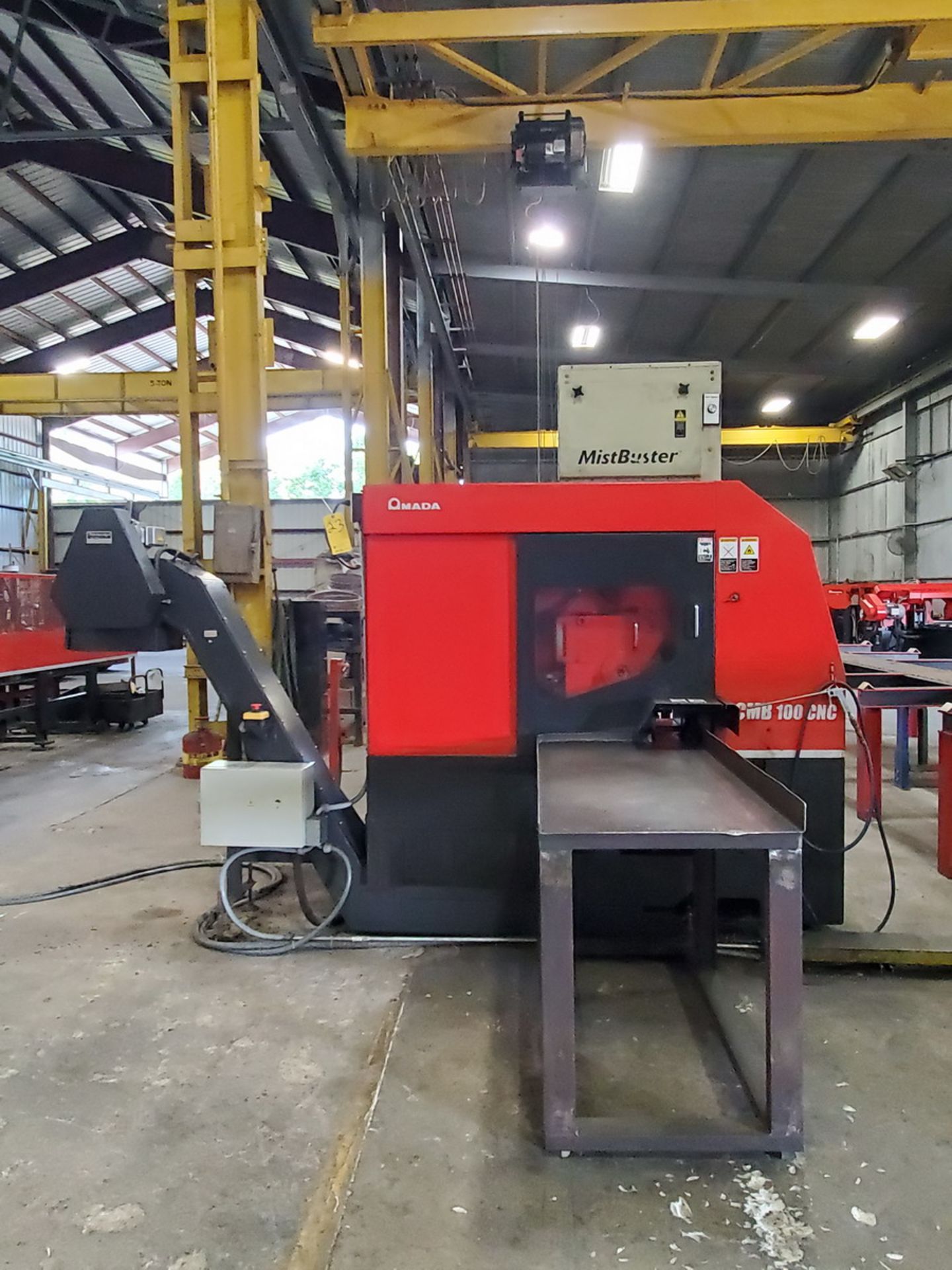 2017 Amada CMB 100 CNC Metal Cutting Carbide Circular Saw 200V, 3PH, 50/60HZ; Blade: 14.2" Dia x . - Image 2 of 15