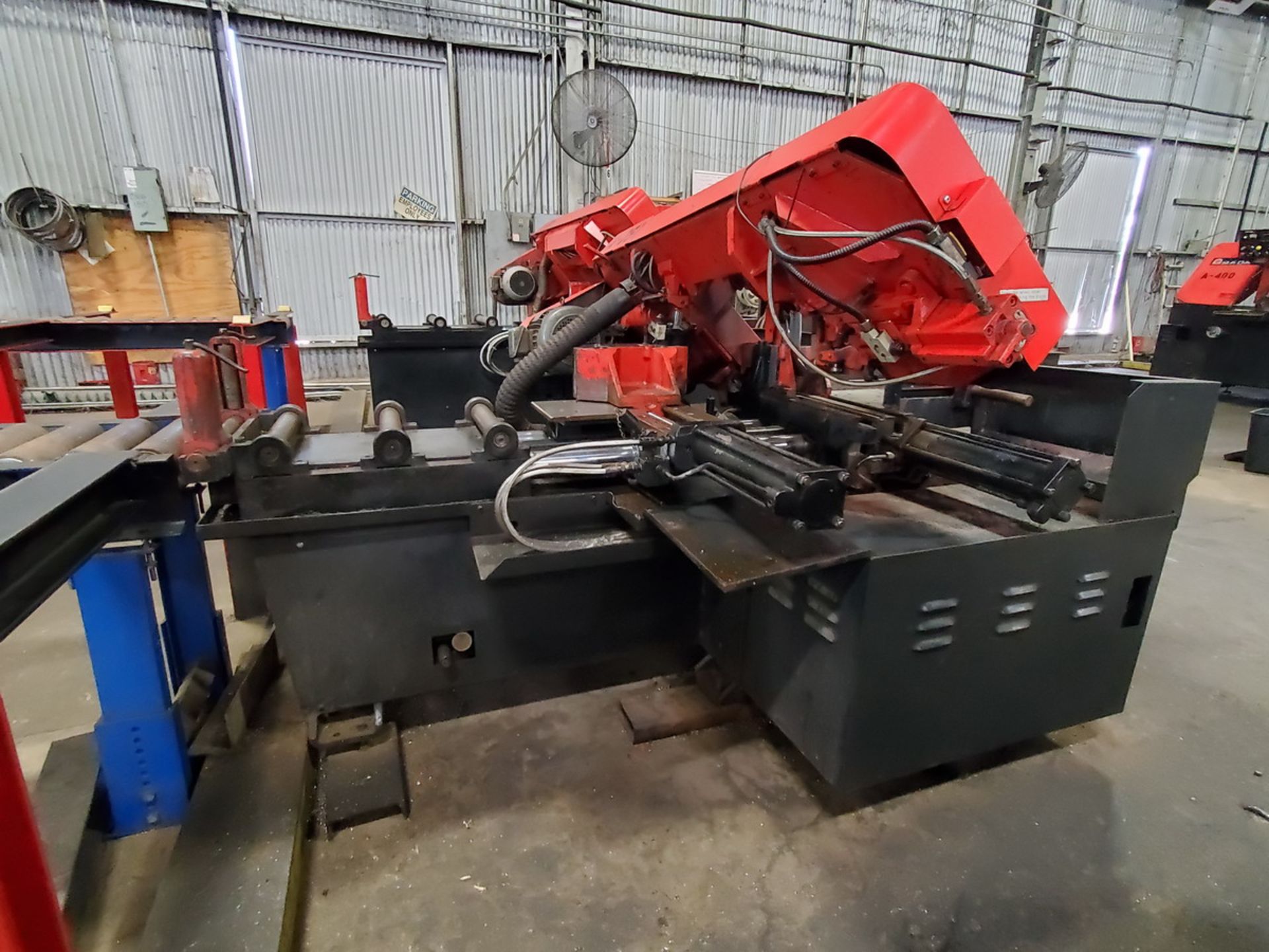 2013 Amada HFA 250W Horizontal Band Saw 230V, 3PH, 60HZ; Blade Length: 11'6"; Table Conveyor: 10' - Image 4 of 11