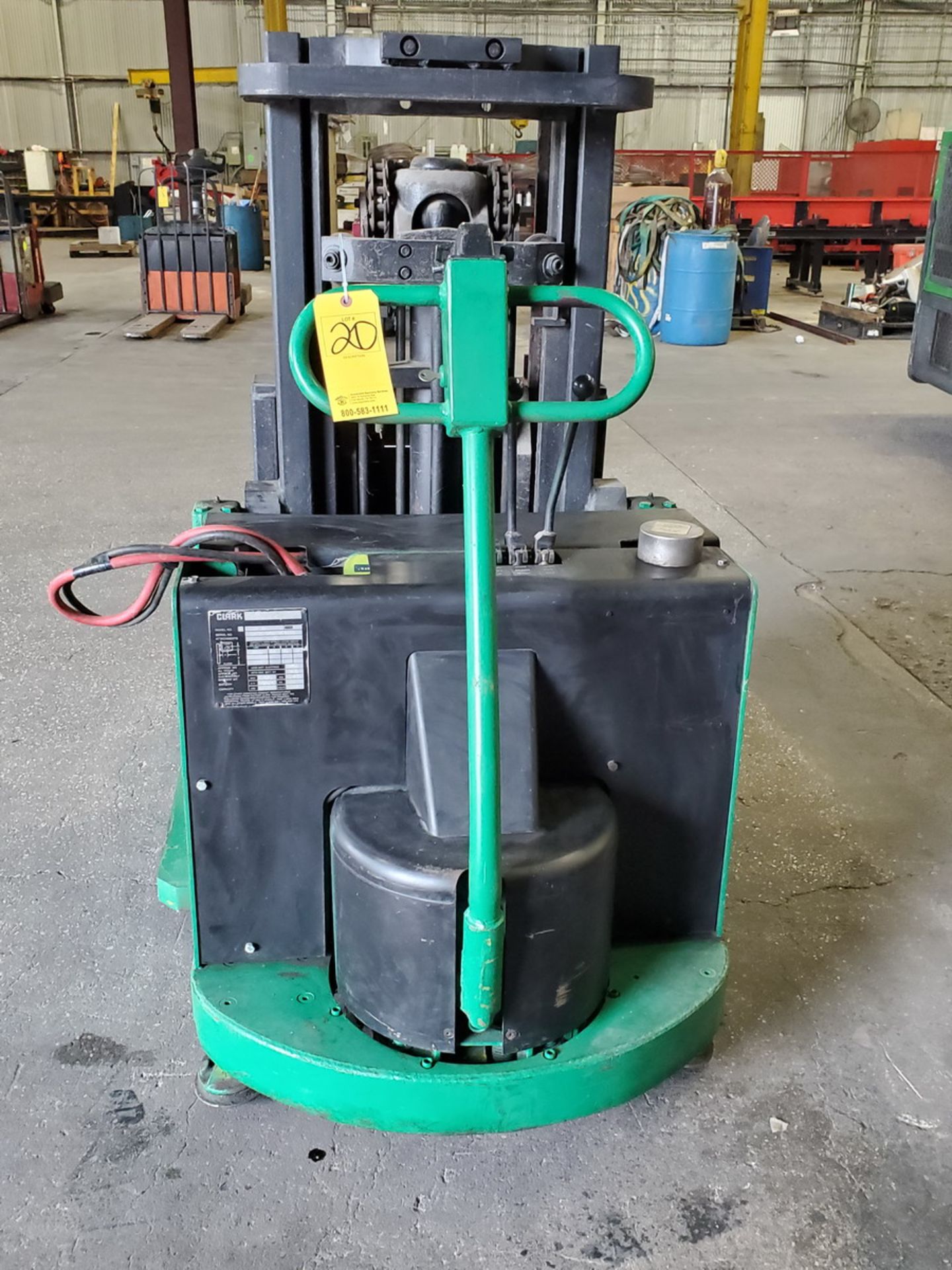 Clark SP-30 Ele Walk Behind Forklift Straddle Stacker 3K Cap. - Image 2 of 9