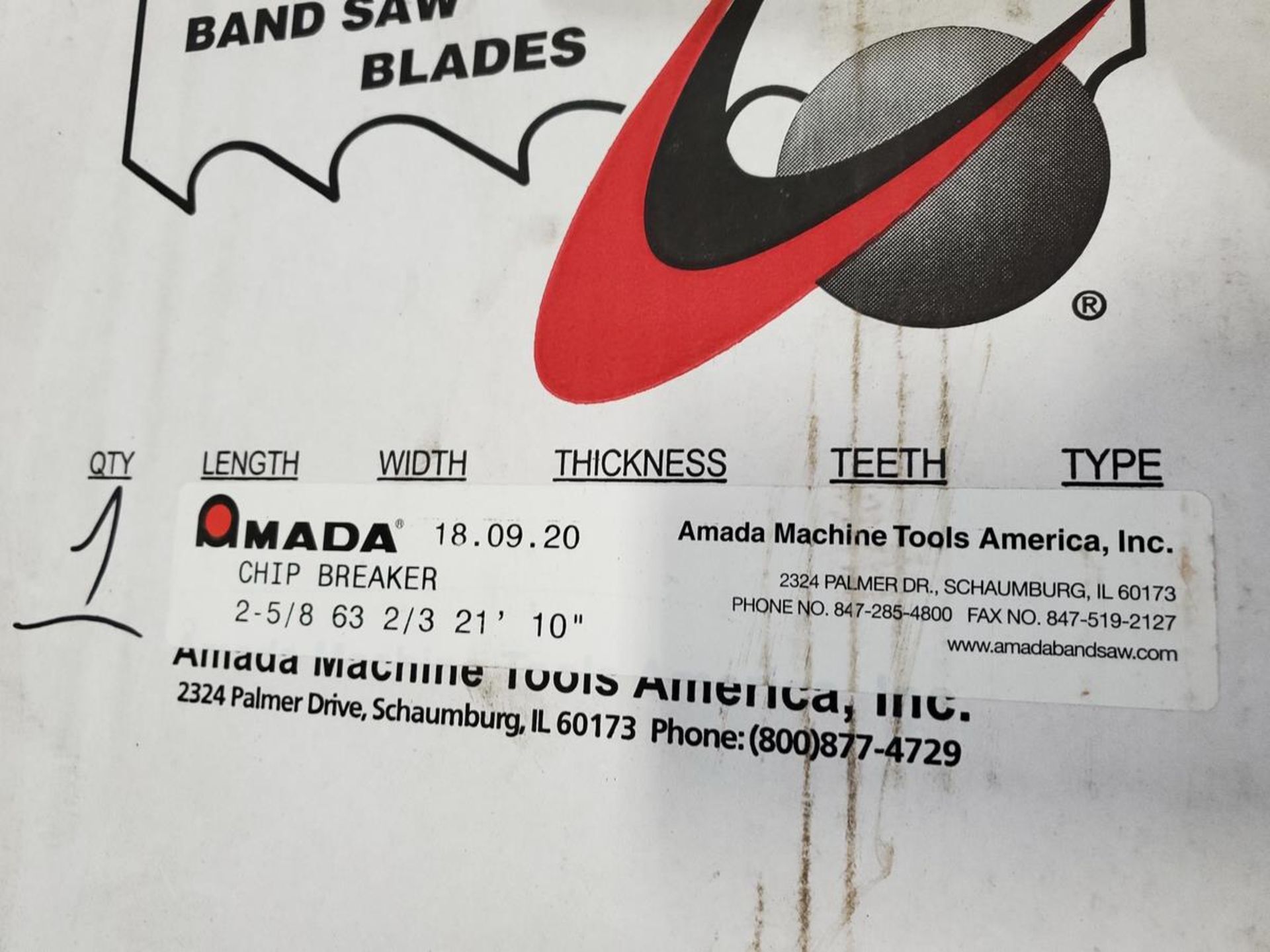 Amada (10) Boxes Of Saw Blades 21-10" x 3/4" - Image 3 of 3