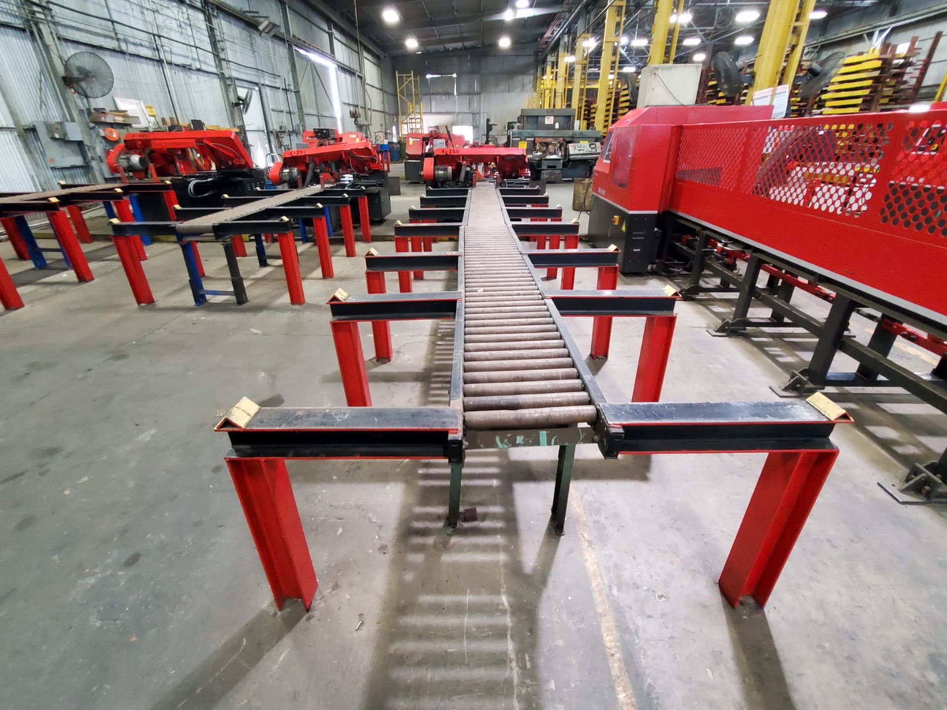 2011 Amada HFA 250W Horizontal Band Saw 230V, 3PH, 60HZ; Blade Length: 15'; Table Conveyor: 20' x - Image 7 of 14