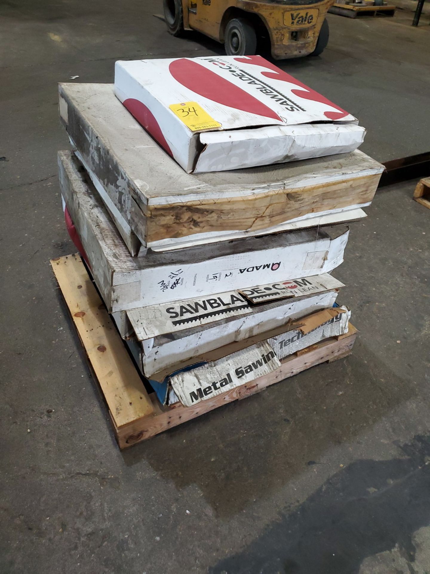 (7) Boxes Of Assorted Saw Blades 19'L & Other