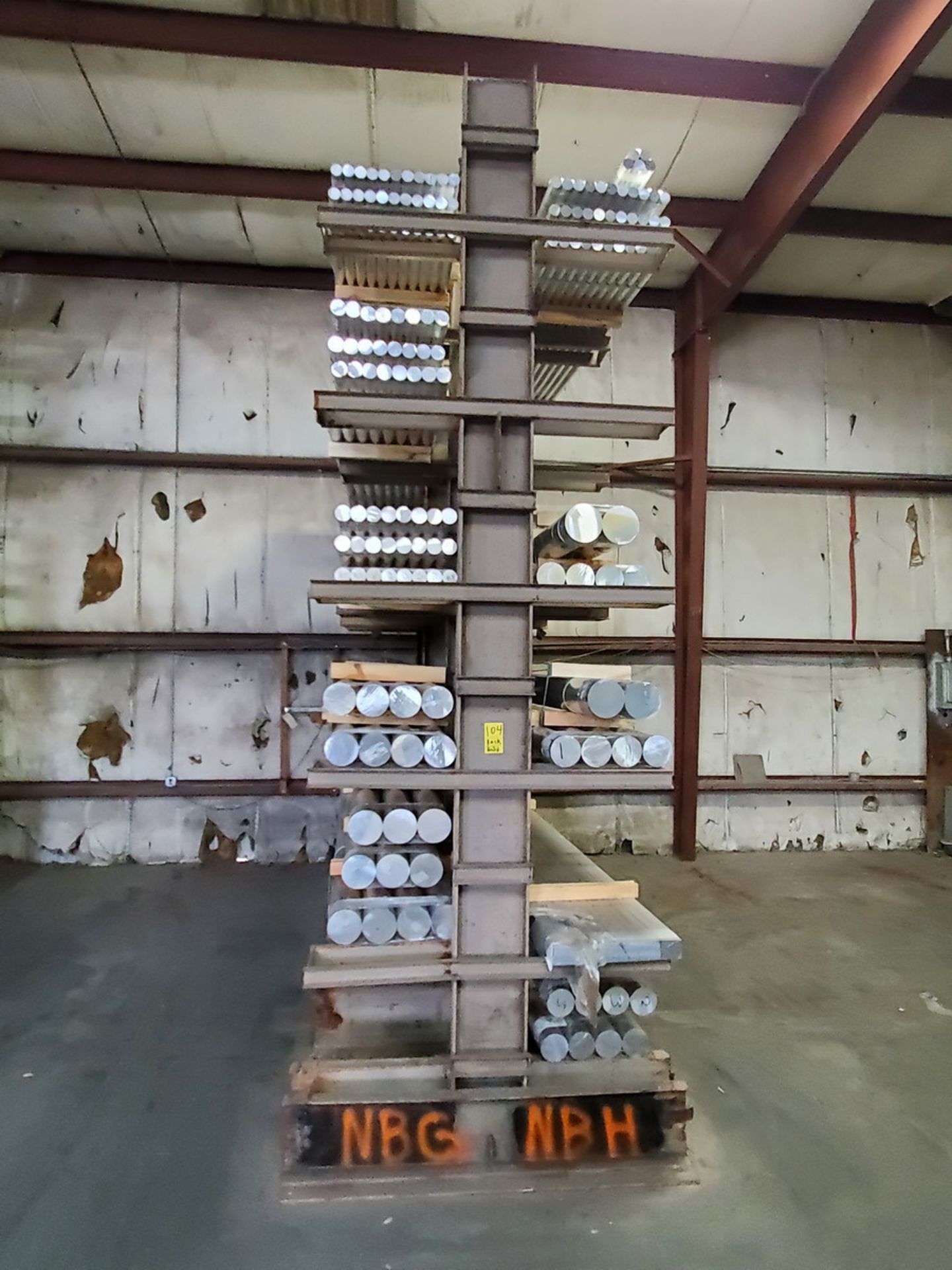 Double-Sided 4-Post Cantilever Rack 137" x 62" x 20'H Approx. 2' Deep (Raw Matl. Excluded) - Image 2 of 3