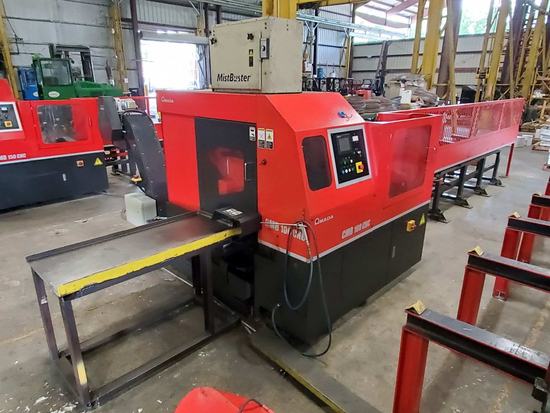 2017 Amada CMB 100 CNC Metal Cutting Carbide Circular Saw 200V, 3PH, 50/60HZ; Blade: 14.2" Dia x .