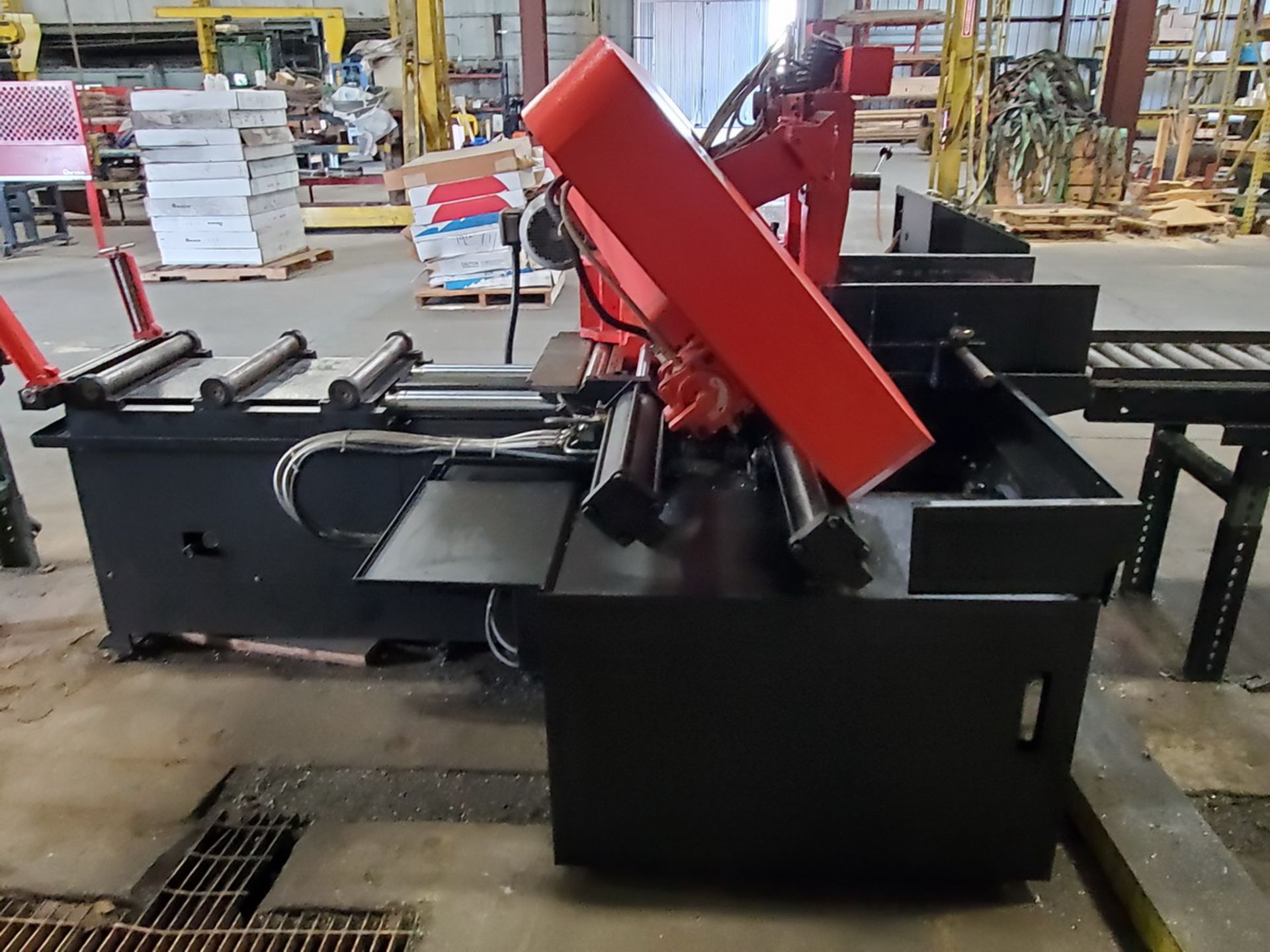 2018 Amada HFA 400W Horizontal Band Saw 230V, 3PH, 60HZ; Blade Length: 15'; Table Conveyor: 10' x - Image 8 of 13