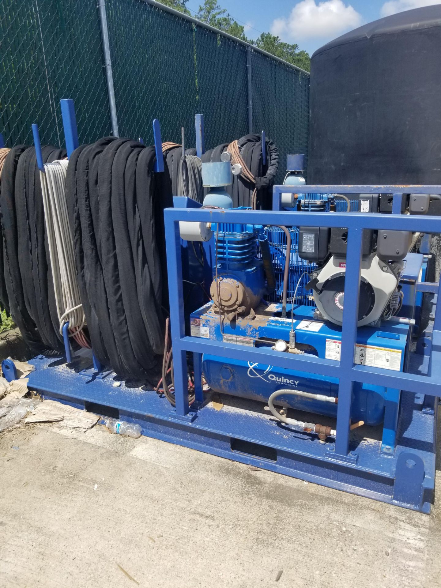 Ball Dropper Unit – 10hp Yanmar Engine on Quincy Compressor