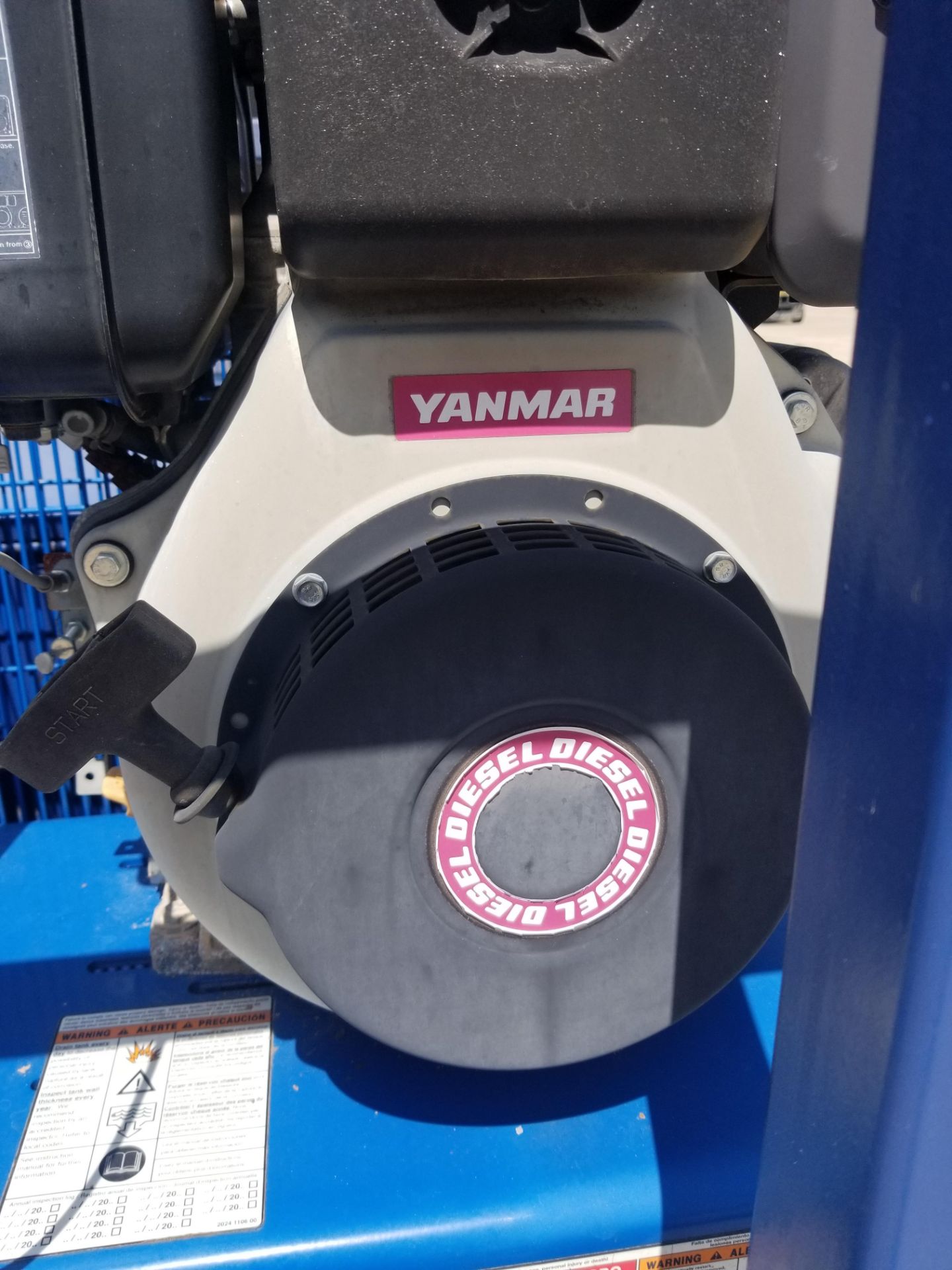 Ball Dropper Unit – 10hp Yanmar Engine on Quincy Compressor - Image 3 of 4