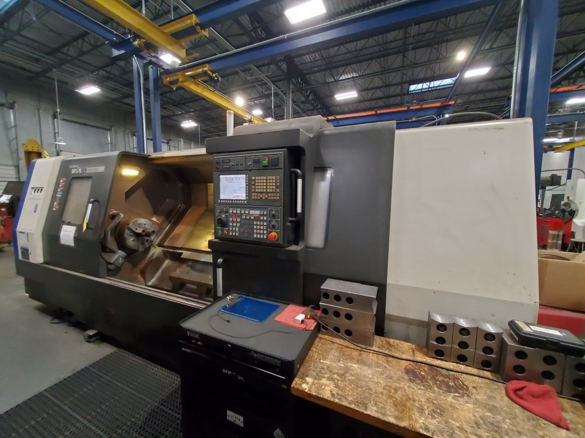 Hyundai L400LMC CNC Lathe, 120" Bed 240V, W/ 16" 3-Jaw Chuck; W/ 12-Tool Turret Station; W/