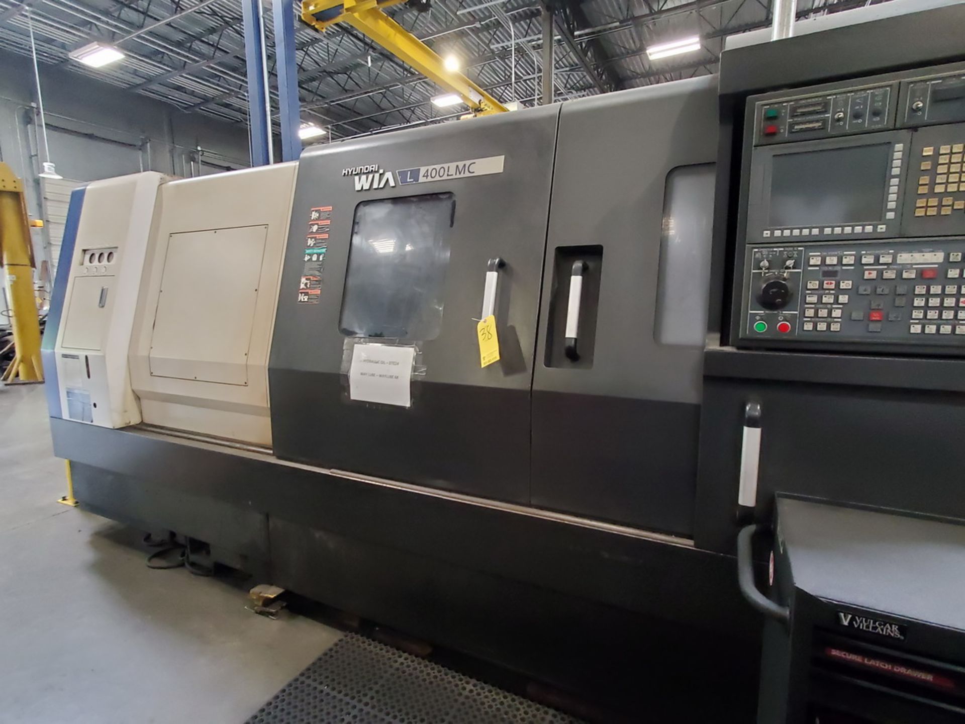 Hyundai L400LMC CNC Lathe, 120" Bed 240V, W/ 16" 3-Jaw Chuck; W/ 12-Tool Turret Station; W/ - Image 4 of 16