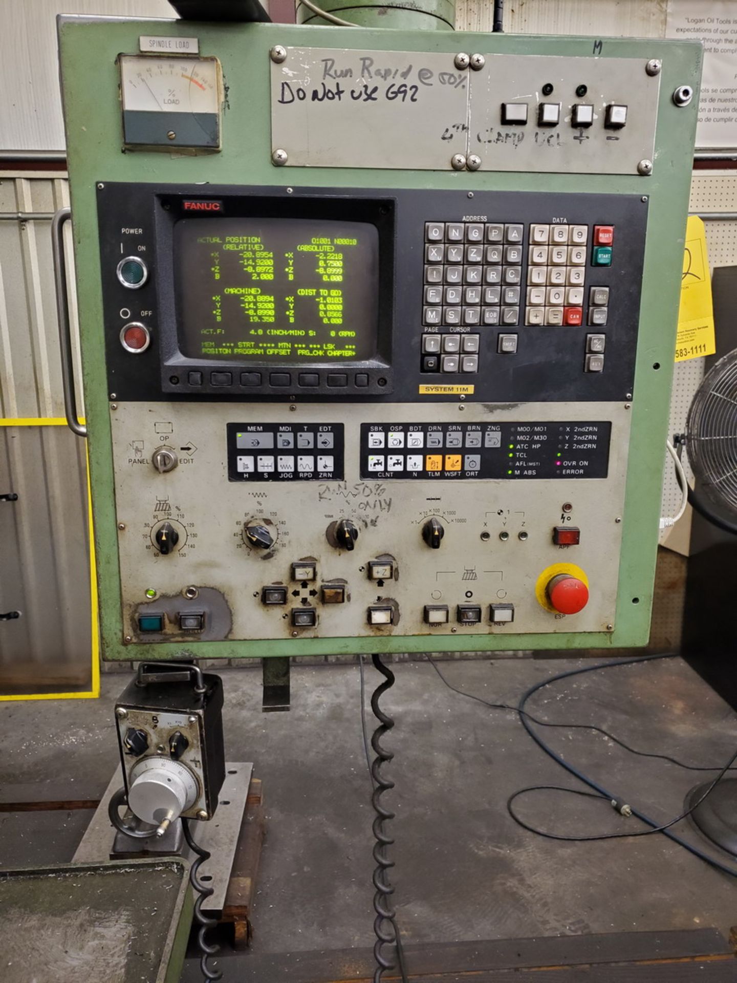 Mori Seiki MV-80 NC Mill (Opening bid Includes Rigging Fee) - Image 11 of 15