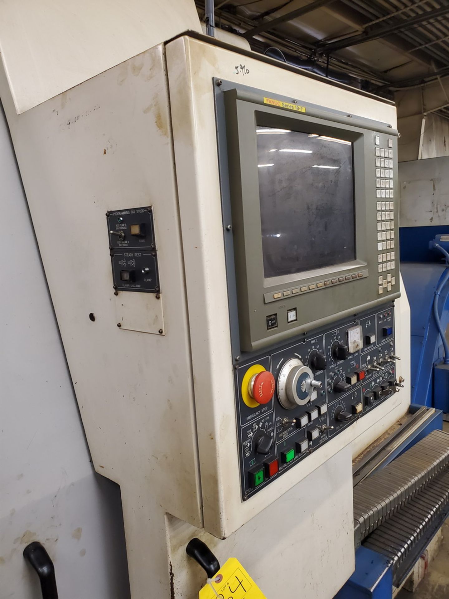 Daewoo Puma 450 NC Lathe 200/220V, 50/60HZ, 3PH, 63.59KVA, 166.89A; W/ 24" 3-Jaw Chuck; W/ Fanuc - Image 9 of 12