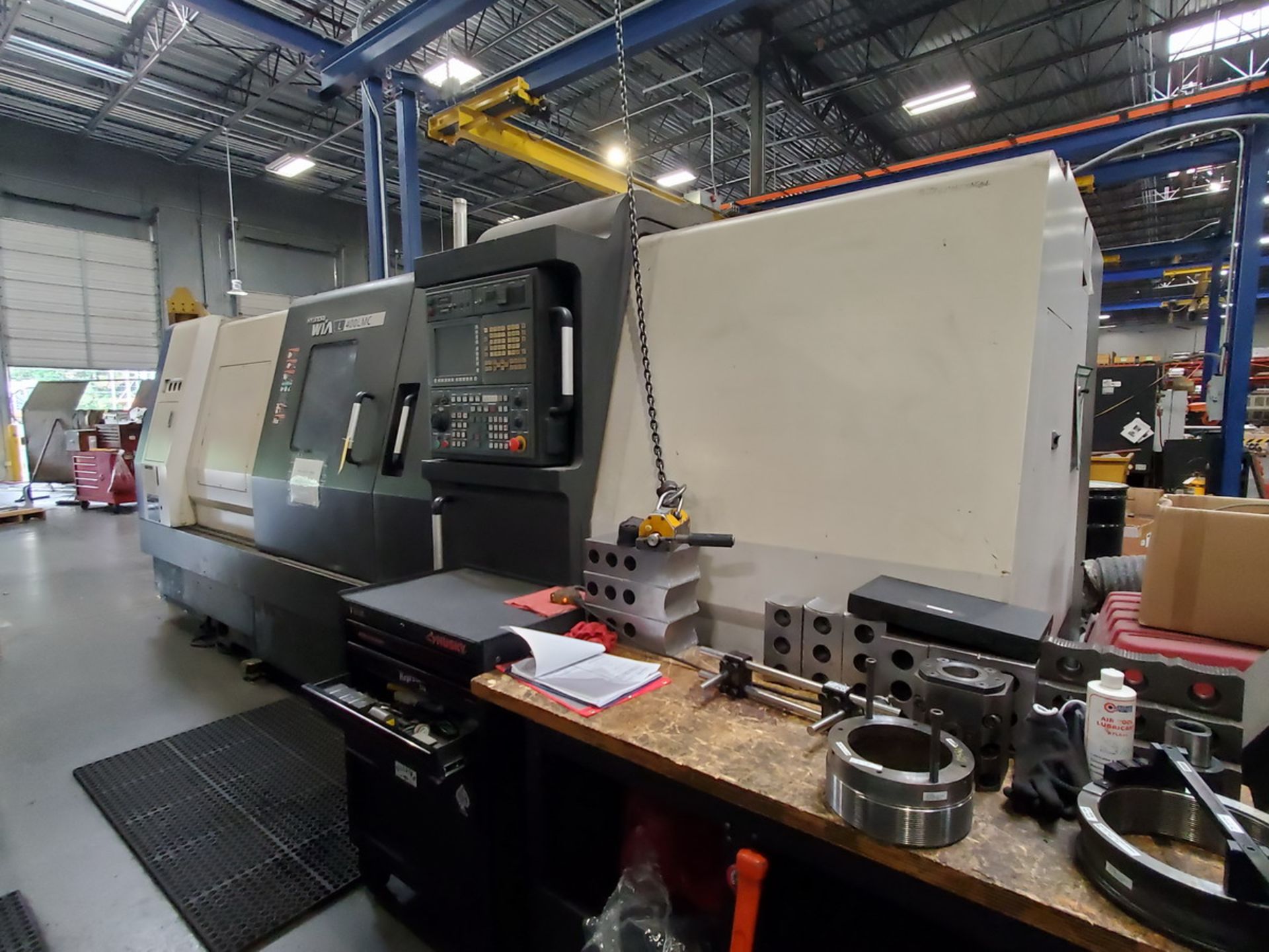 Hyundai L400LMC CNC Lathe, 120" Bed 240V, W/ 16" 3-Jaw Chuck; W/ 12-Tool Turret Station; W/ - Image 3 of 16