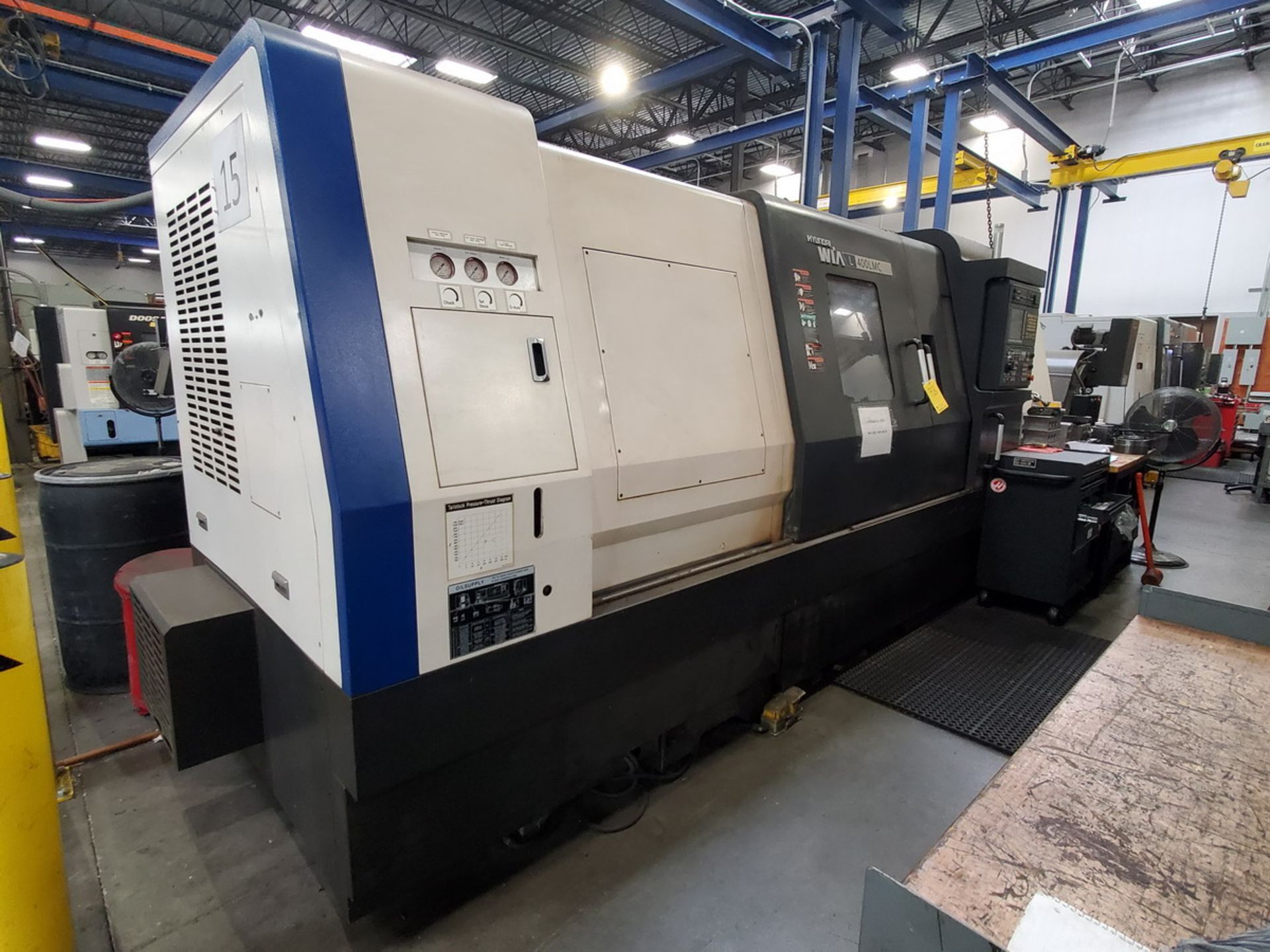 Hyundai L400LMC CNC Lathe, 120" Bed 240V, W/ 16" 3-Jaw Chuck; W/ 12-Tool Turret Station; W/ - Image 2 of 16