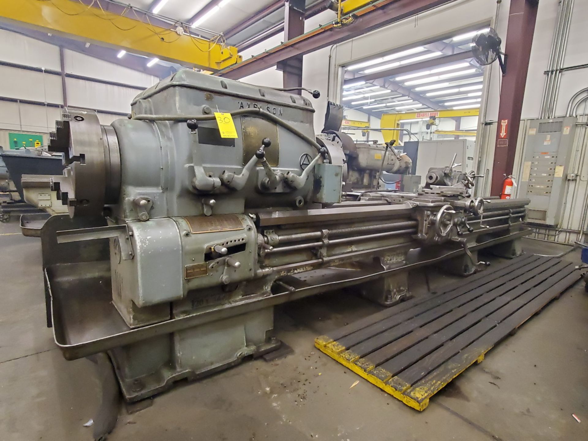 Axelson 20 20" Manual Lathe (Opening bid Includes Rigging Fee)