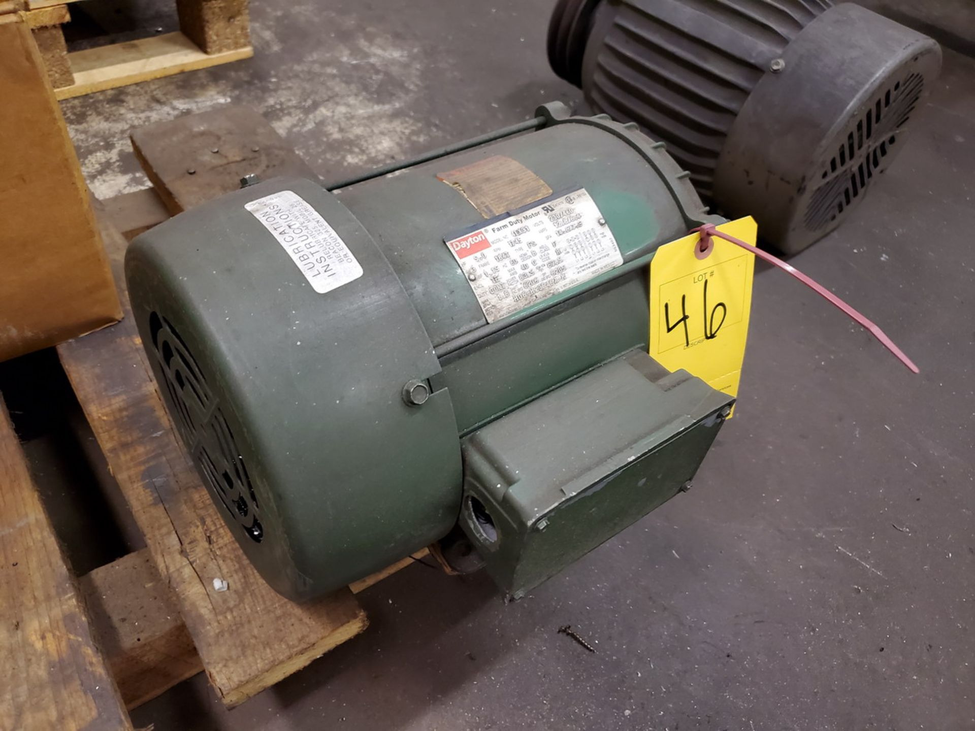 Dayton Motor 5HP, 1745RPM, 230/460V, 60HZ, 3PH, Frame-184T - Image 2 of 5