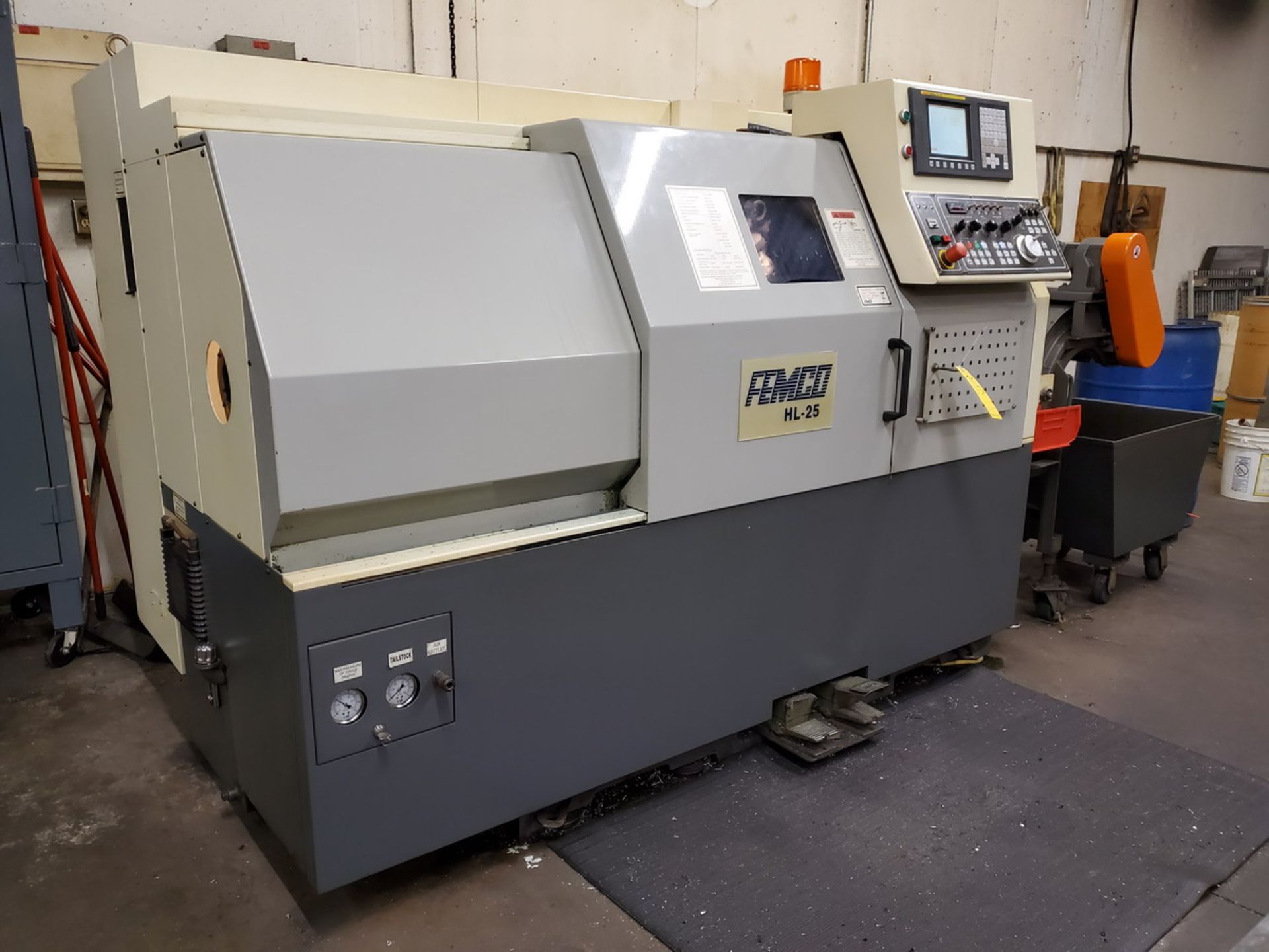 2008 Femco HL-25 CNC Lathe 208V, 3PH; W/ 32-Tool Turrett Station; W/ Fanuc Series oi-TC - Image 3 of 26