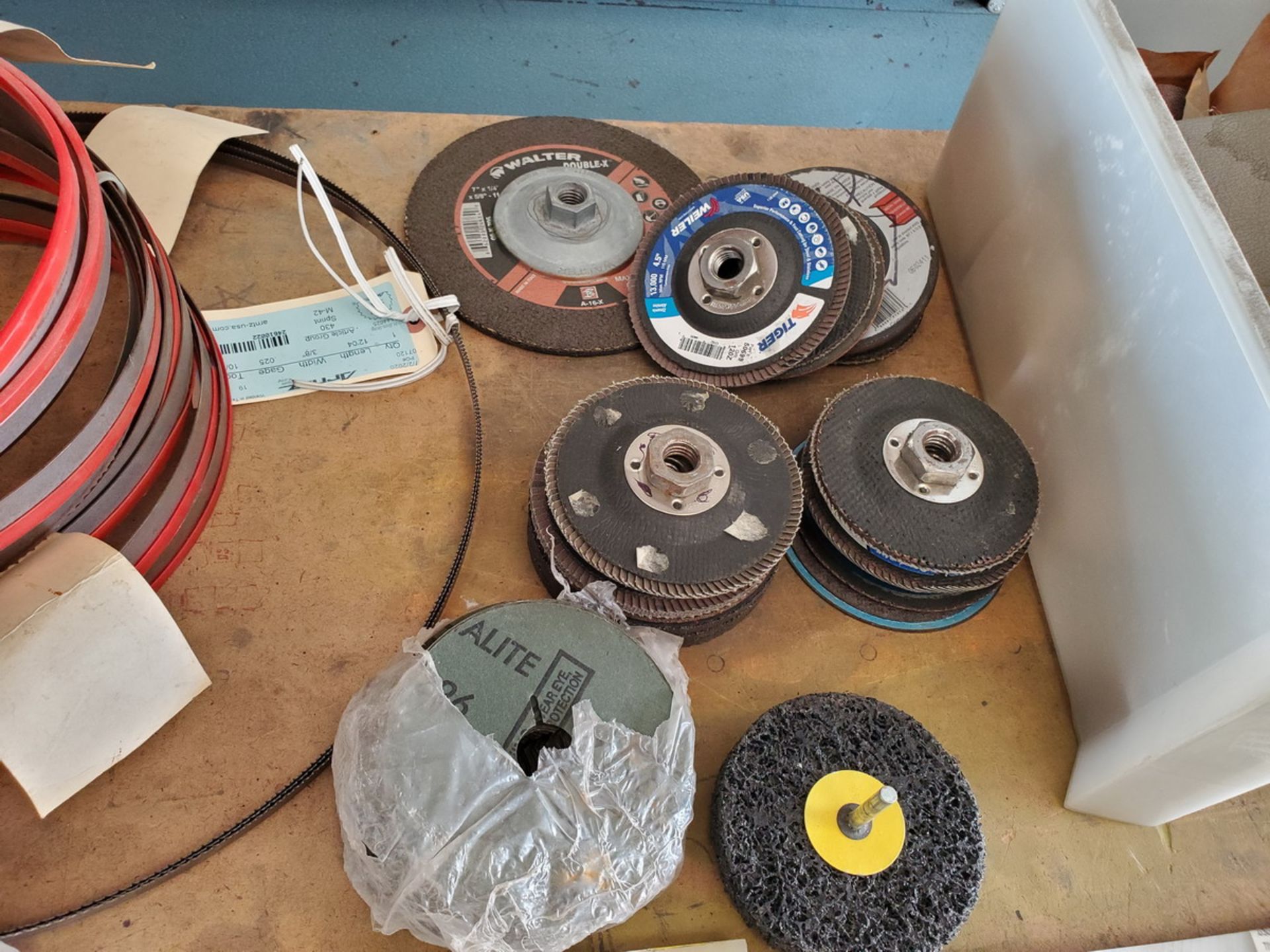 Assorted Abrasive Material To Include But Not Limited To: Assorted Wheels, Cut-Off Wheels, Rubber - Image 8 of 13