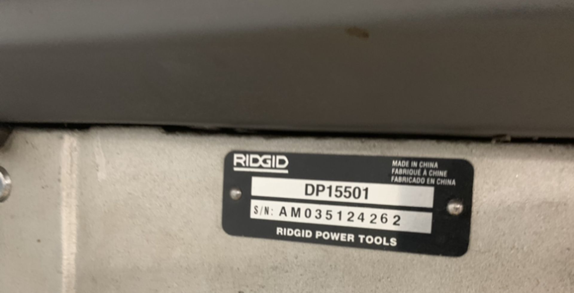 Rigid DP15501 Drill Press - Image 3 of 3