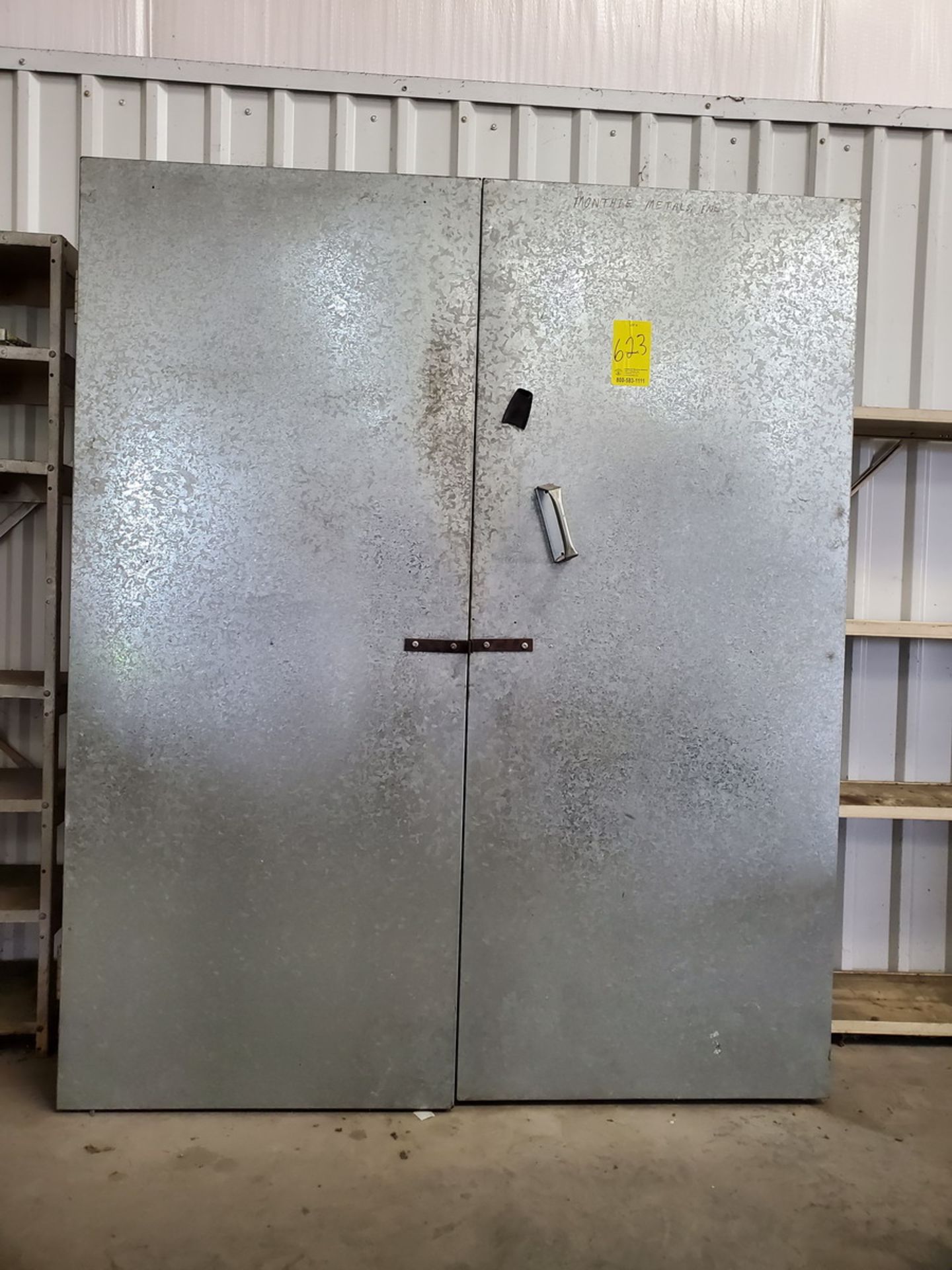 Matl. Metal Cabinet 60" x 21-1/2" x 72" - Image 3 of 4