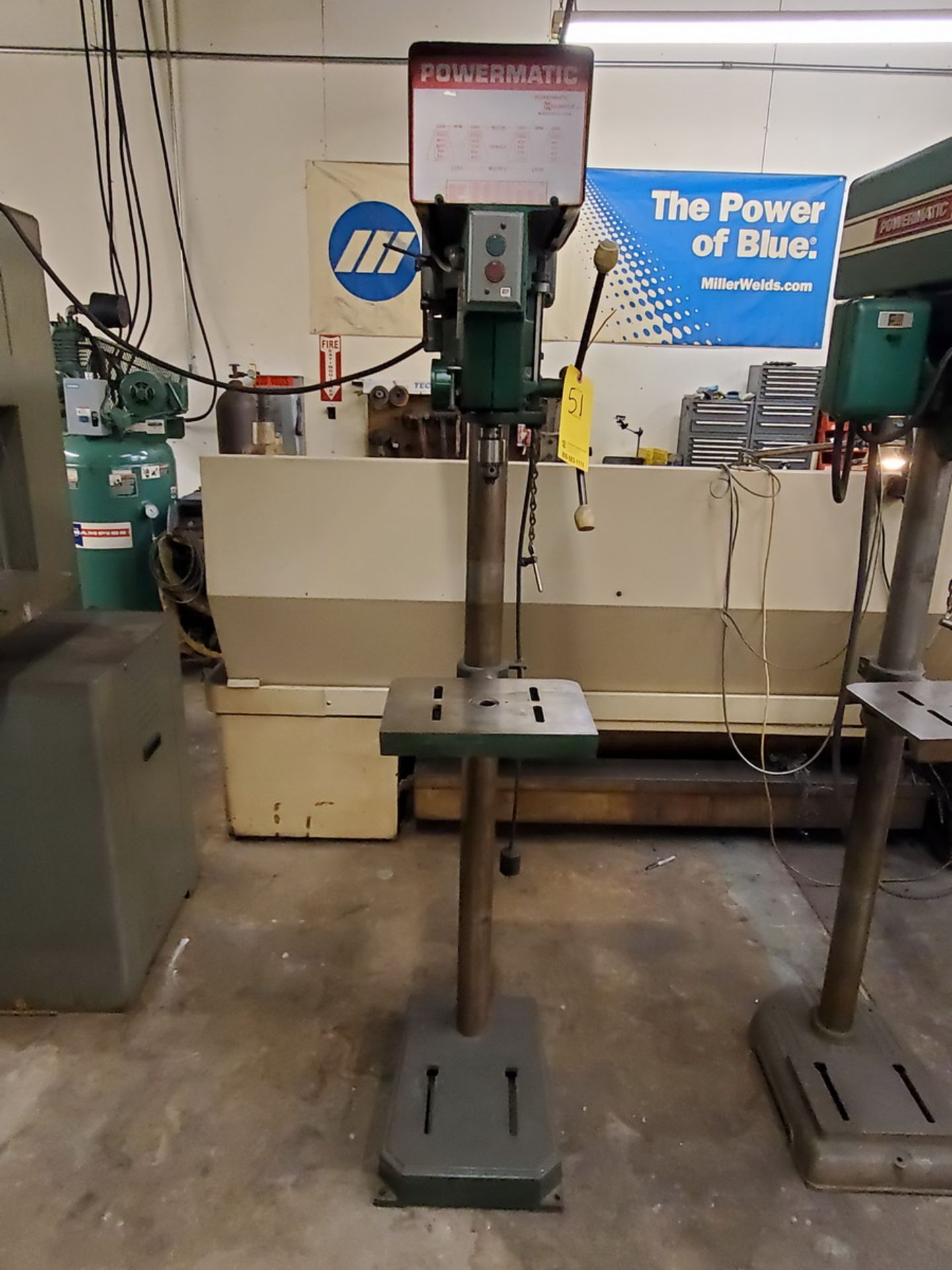 Powermatic 1150A 16" Drill Press 8" Throat, W/ 3/4HP Motor, 14" x 10" Base Plate - Image 2 of 10