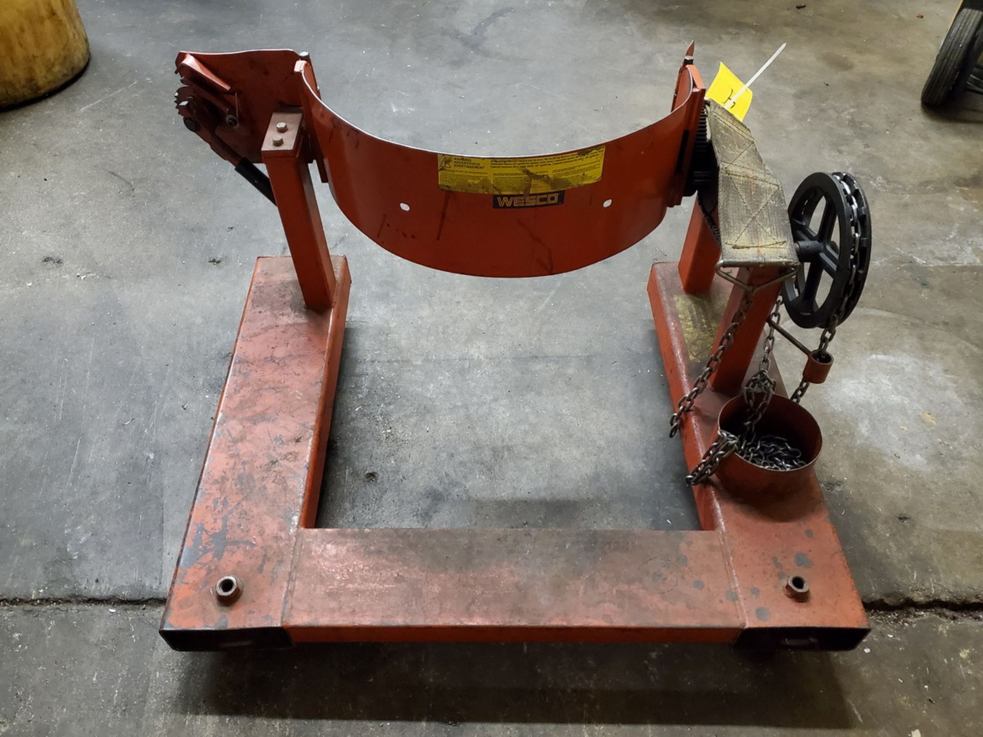 Wesco Rolling Forklift Barrel Attachment