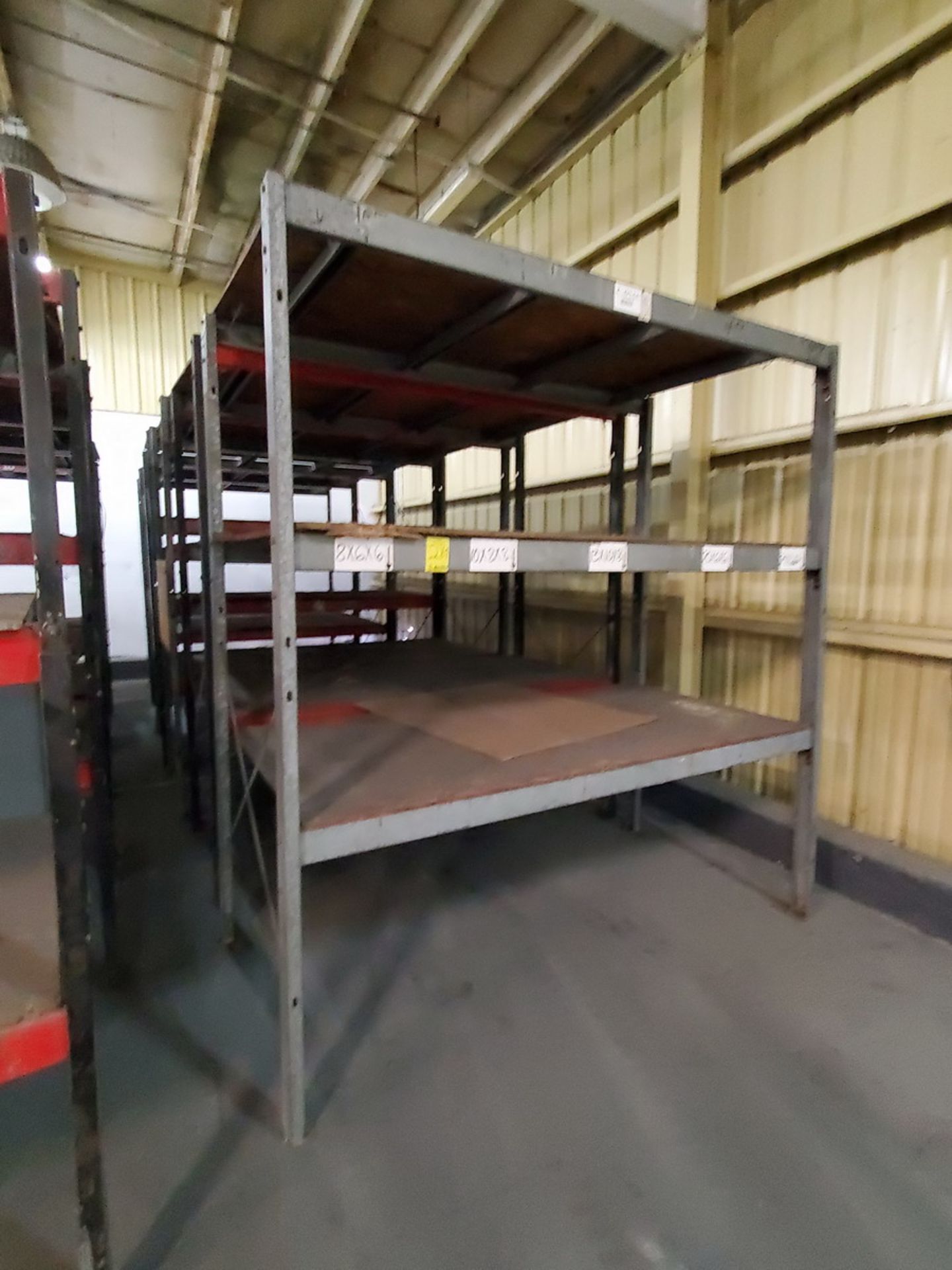 Pallet Racking (22) 9' Uprights, (66) 8' Crossbeams; W/ Wood Shelving - Image 2 of 5