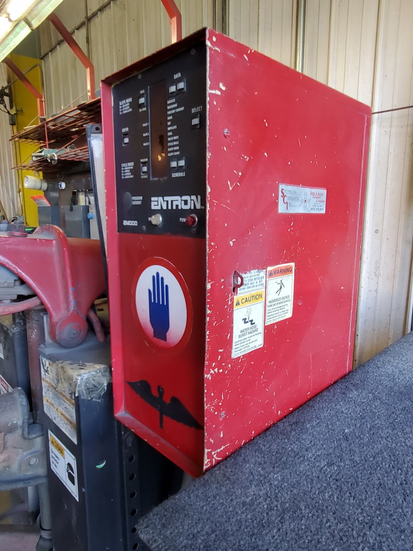 Taylor/Winfield NB-24-75 Spot Welder 440V, 75KVA; W/ Entron 1000 Controller - Image 10 of 13