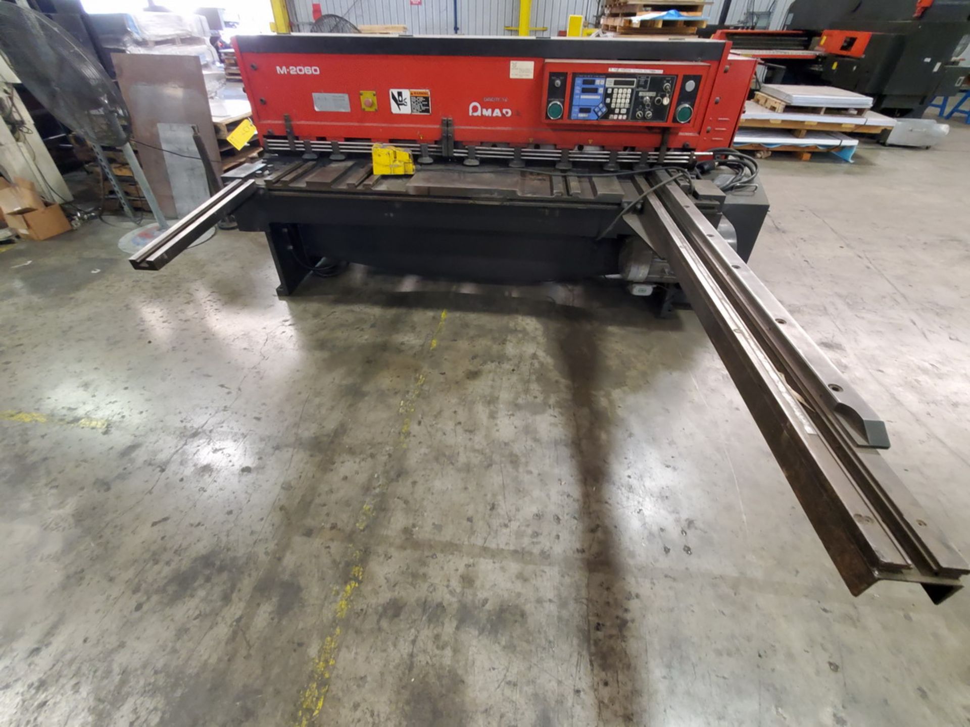 2000 Amada M-2060 Shear 1/4" Cap., 79" Knife Cap., 31.1/15.8A, 3PH, 60HZ, 78.74" L Cap.; W/ Foot - Image 13 of 16