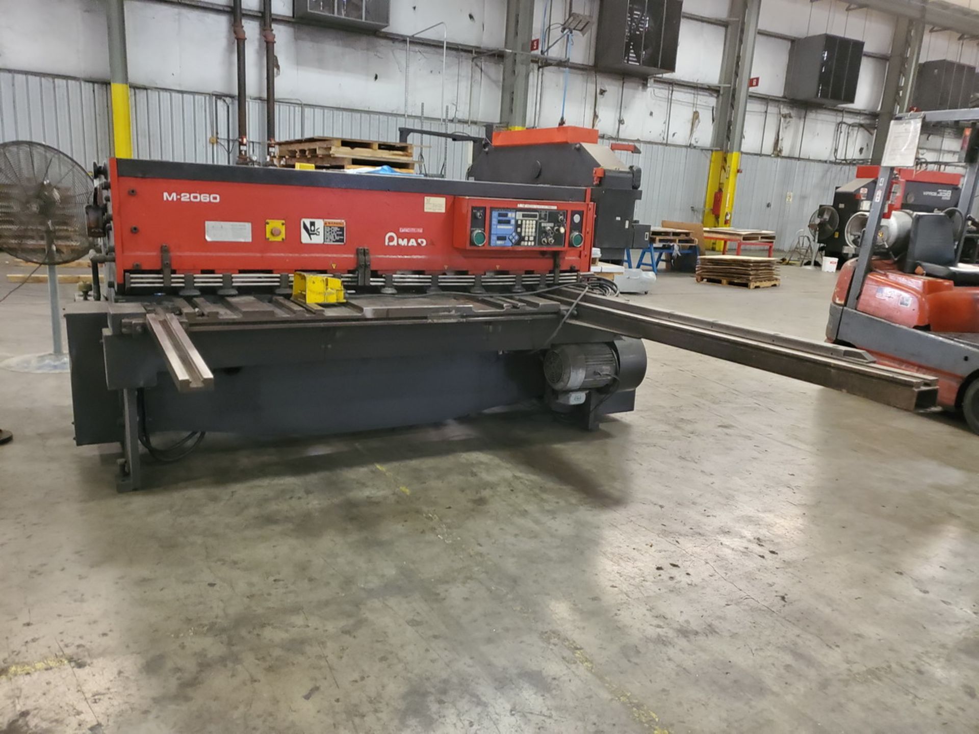 2000 Amada M-2060 Shear 1/4" Cap., 79" Knife Cap., 31.1/15.8A, 3PH, 60HZ, 78.74" L Cap.; W/ Foot - Image 3 of 16