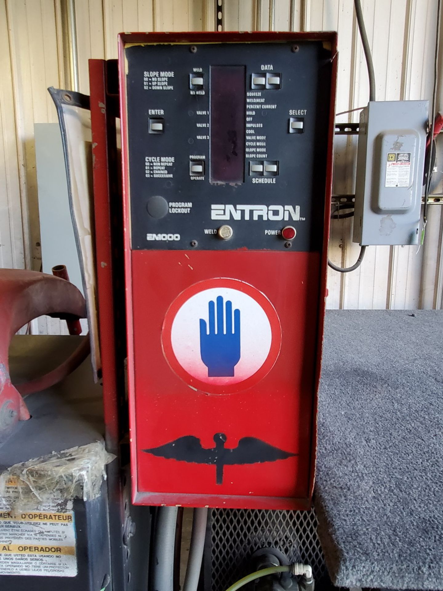 Taylor/Winfield NB-24-75 Spot Welder 440V, 75KVA; W/ Entron 1000 Controller - Image 9 of 13