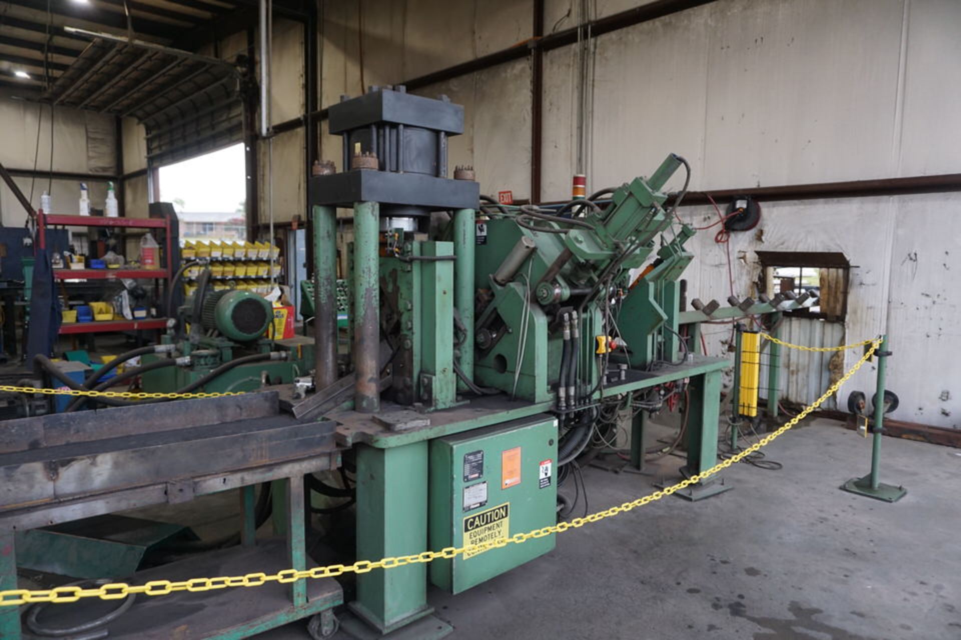 Peddinghaus Anglemaster 643 Angle Line, 6" x 6" x 5/8", 75 Tons Punch Cap, Shear Tonnage: 230 Tons